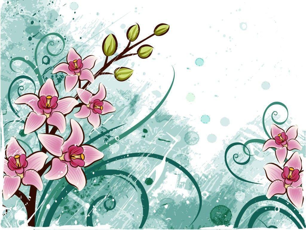 Flowers PPT Background Free Flowers