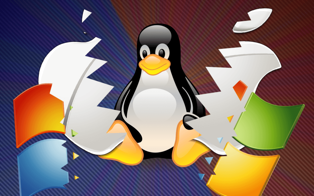 Linux VS Windows and Mac Wallpaper 1440x900