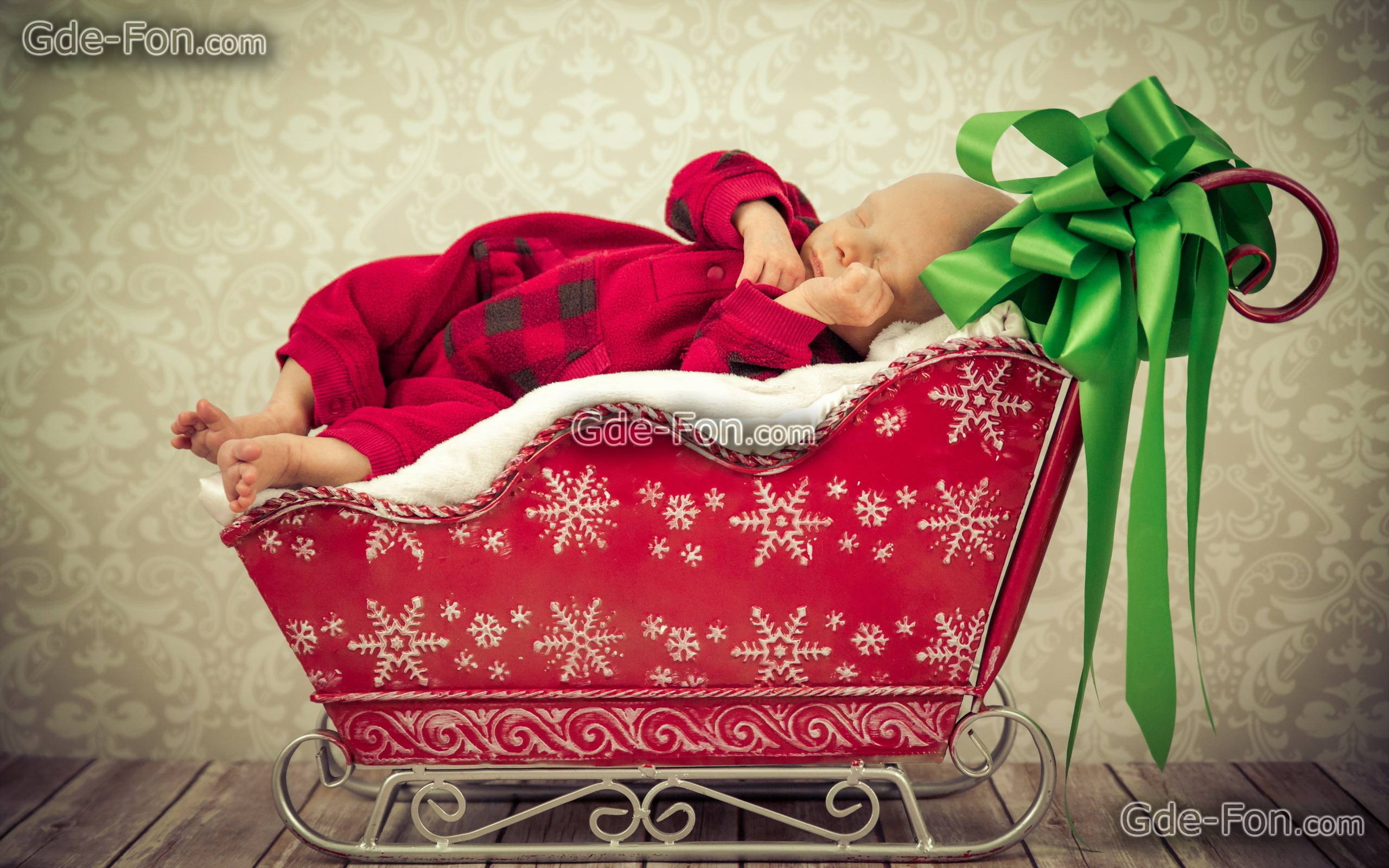 Download wallpaper happy, holidays, my first christmas, baby free