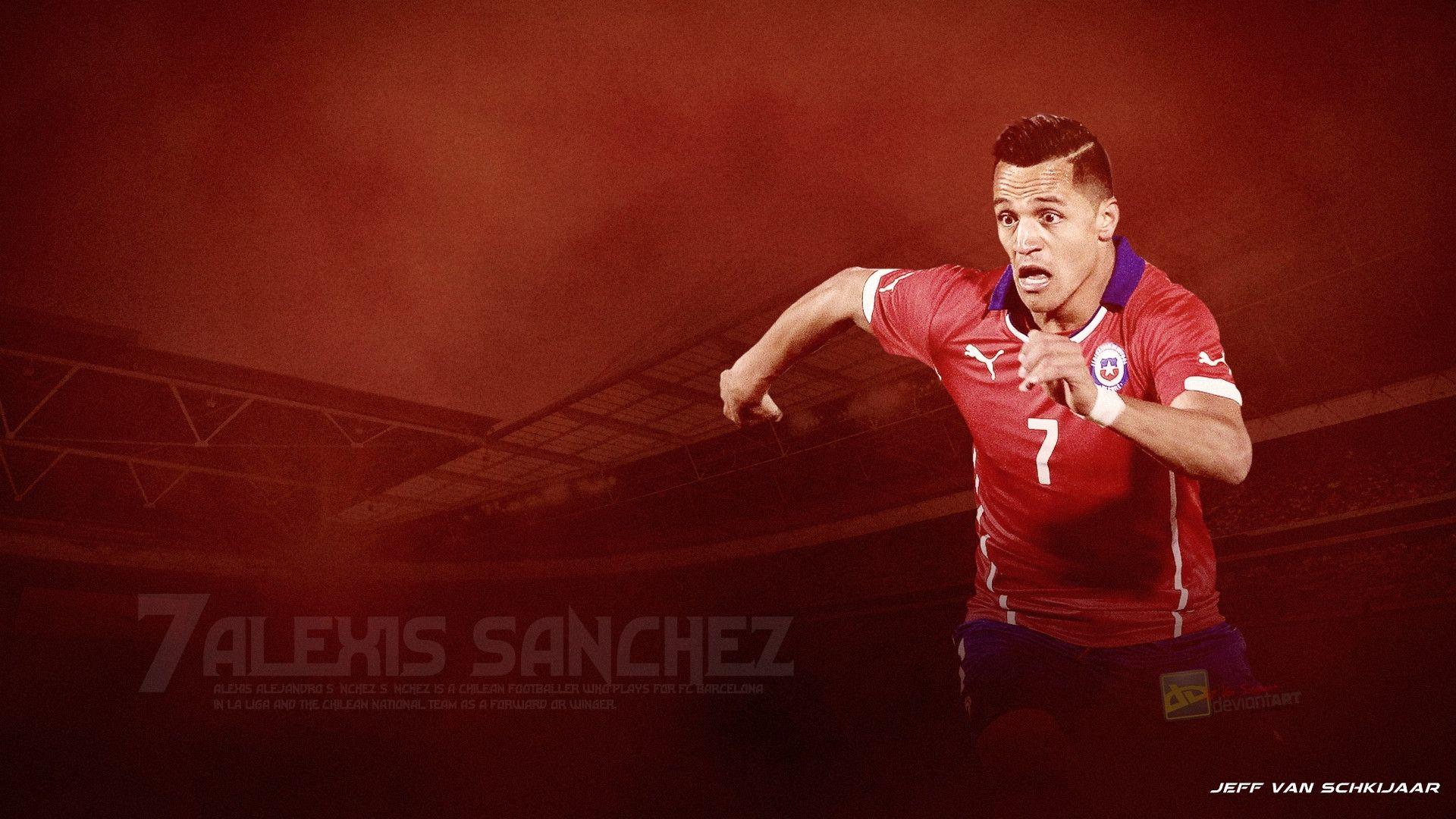 Alexis Sanchez Chile 2014 world cup Wallpaper