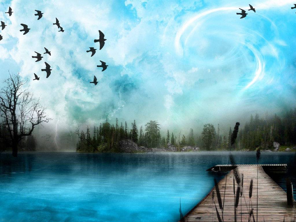 Wallpaper Water Nature 3d