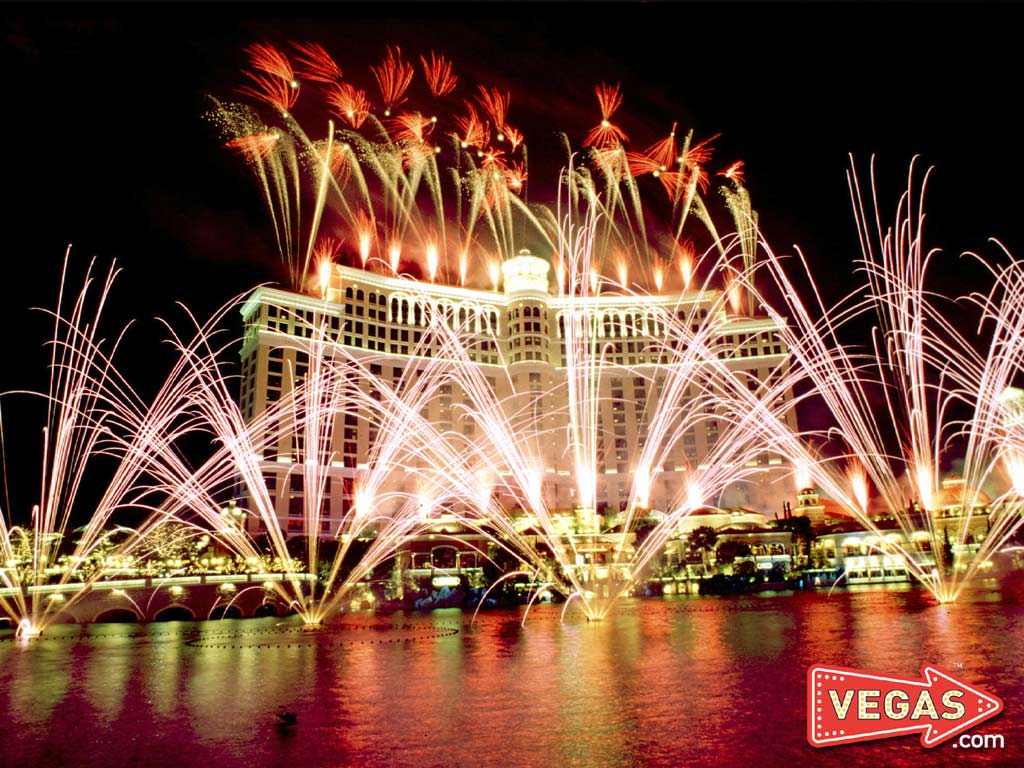 Download Bellagio Fireworks Las Vegas Wallpaper 1024x768. Full HD