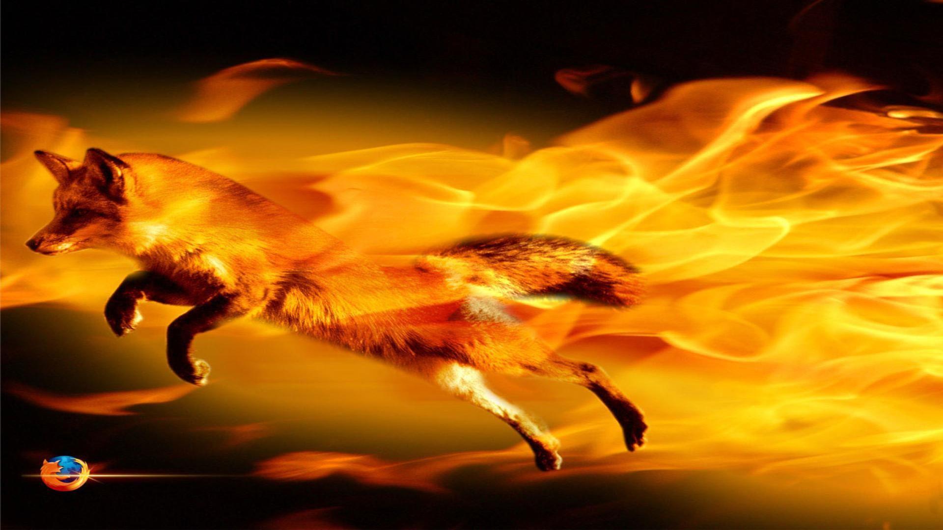 Fire fox jumping fast browser free desktop background