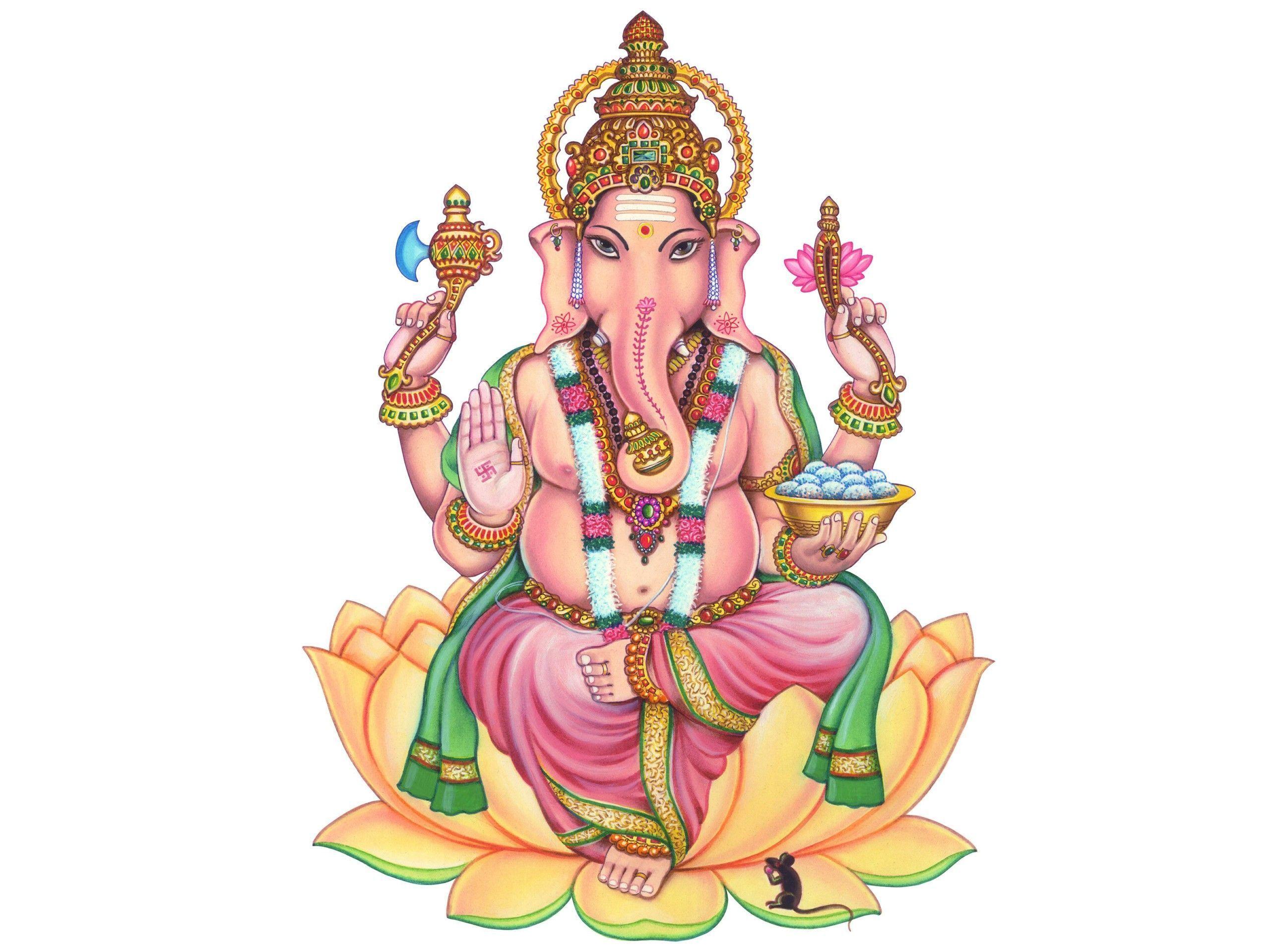 Lord Ganesha White Background picture. Only HD wallpaper