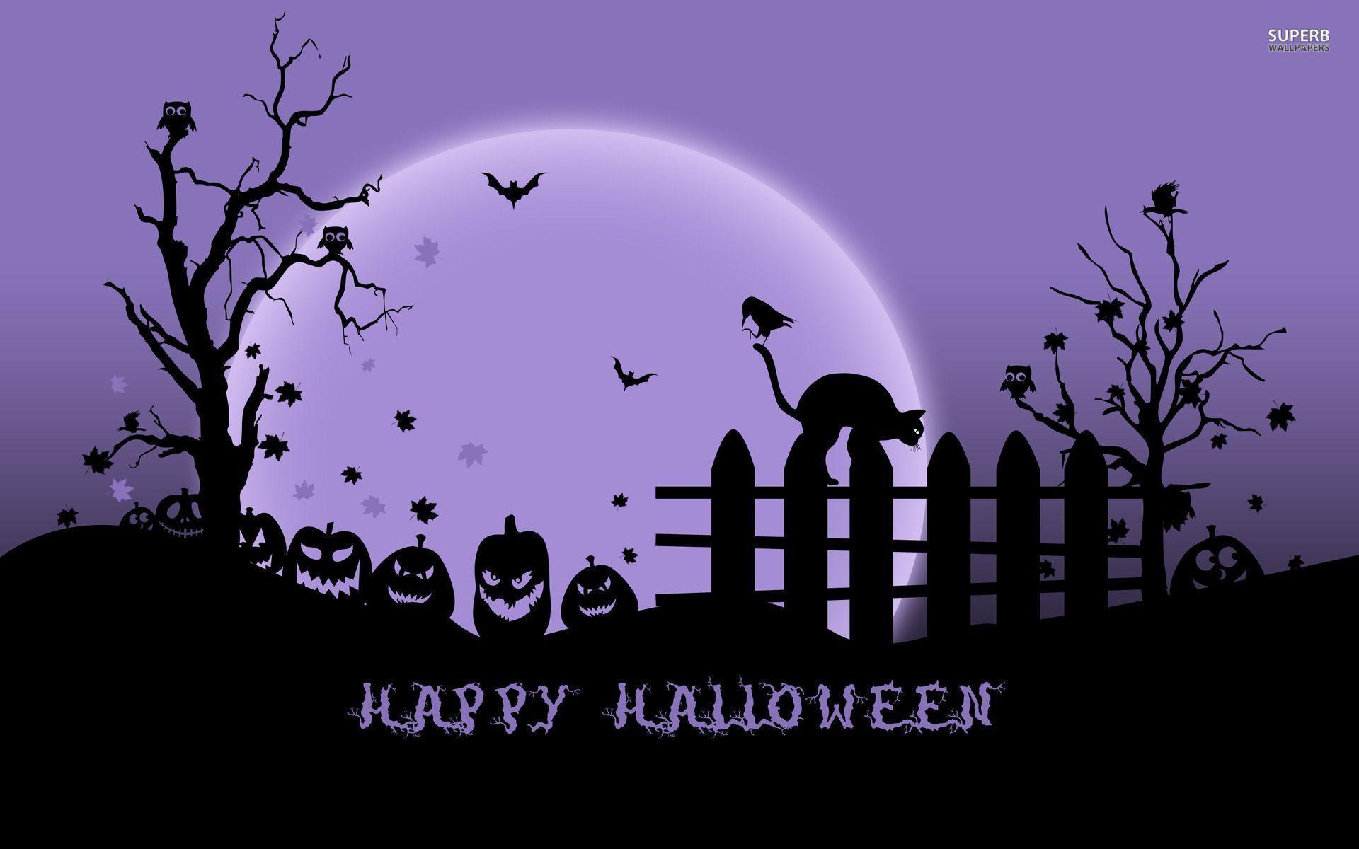 Happy Halloween Scary Disney Ghosts Pumpkins Wallpaper. Download