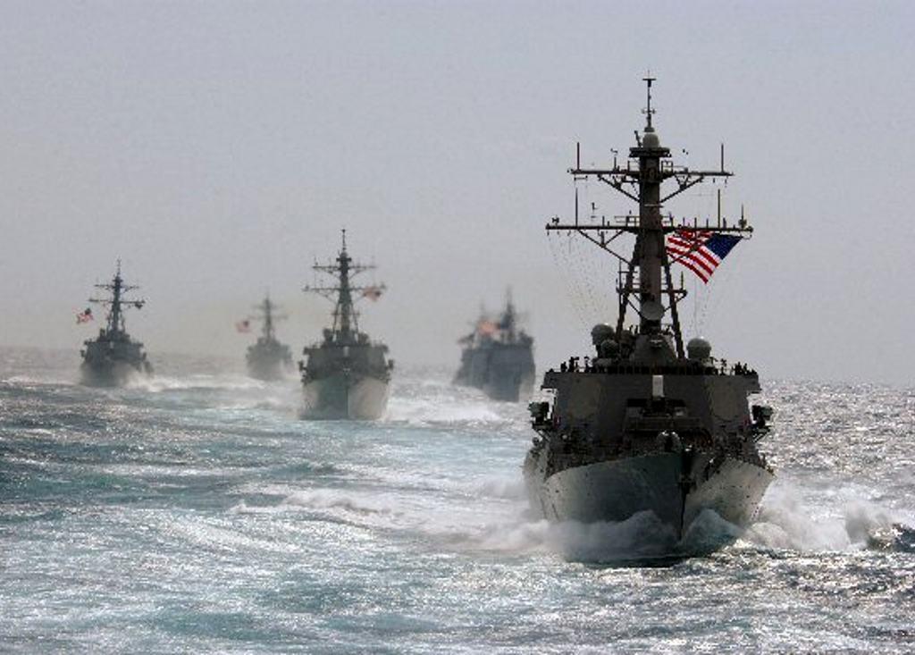 Free US Navy Ships At Sea Background. Twitter Background