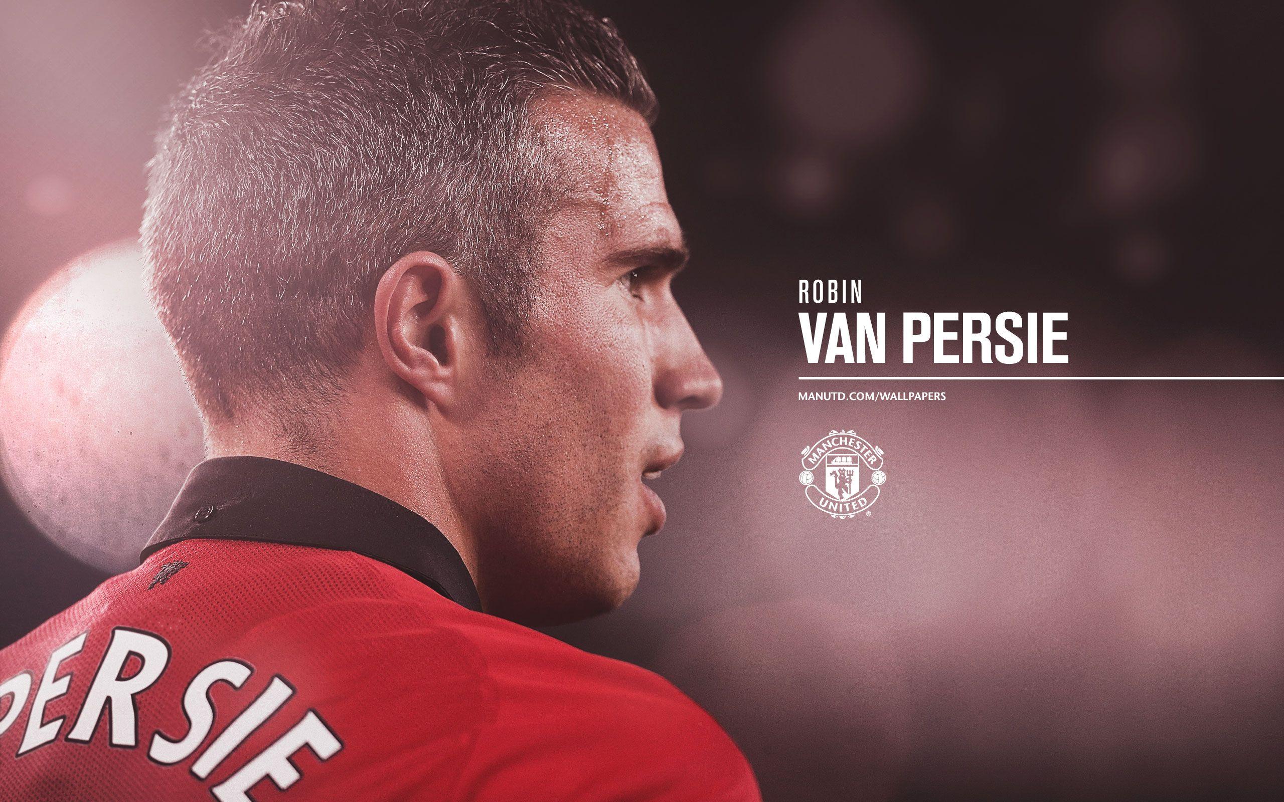 Robin Van Persie Manchester United Player Wall Wallpaper