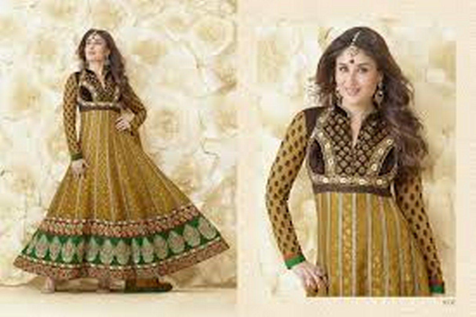 Kareena Kapoor Latest Anarkali Frocks New Designer Outfits 2014