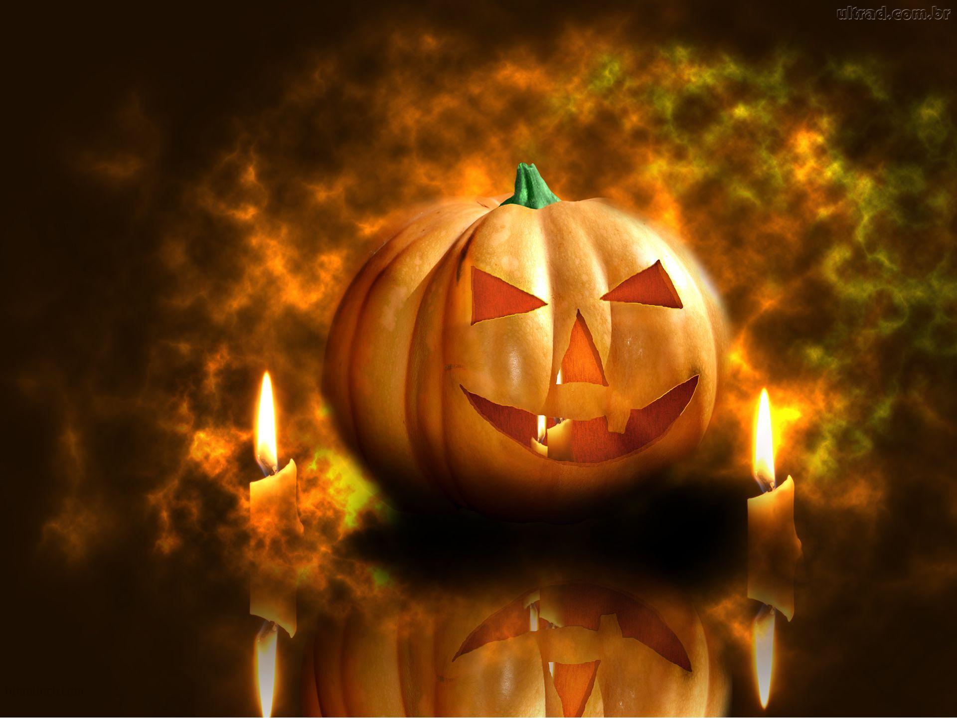 Scary Happy Halloween Desktop Wallpaper