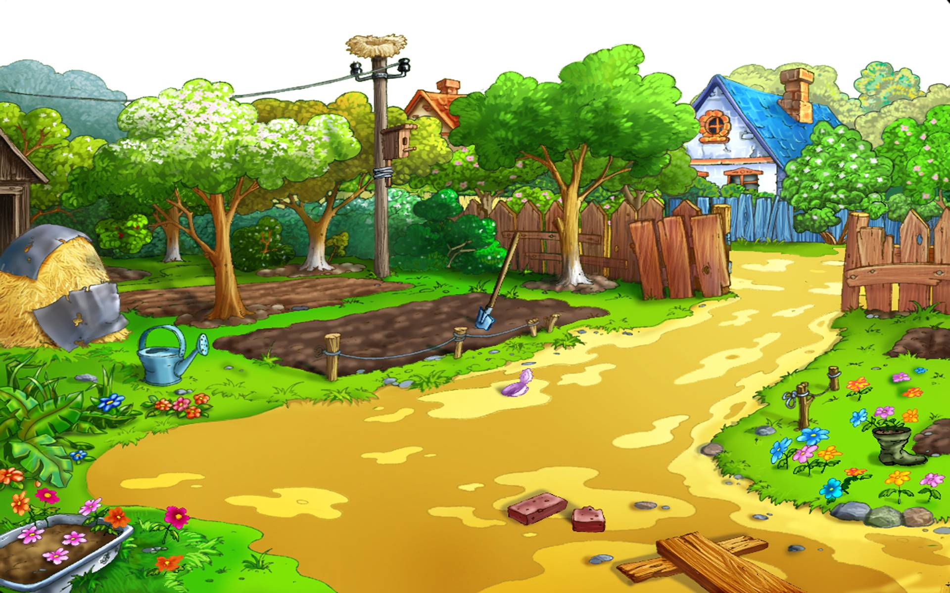 Wallpaper For > Cartoon Background Street