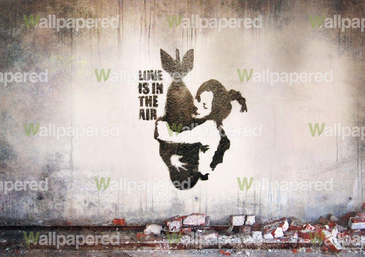 Banksy Bomb Shell wall mural