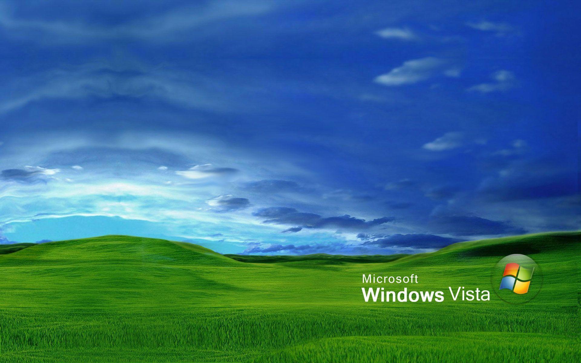 Microsoft windows vista green theme HD wallpaper