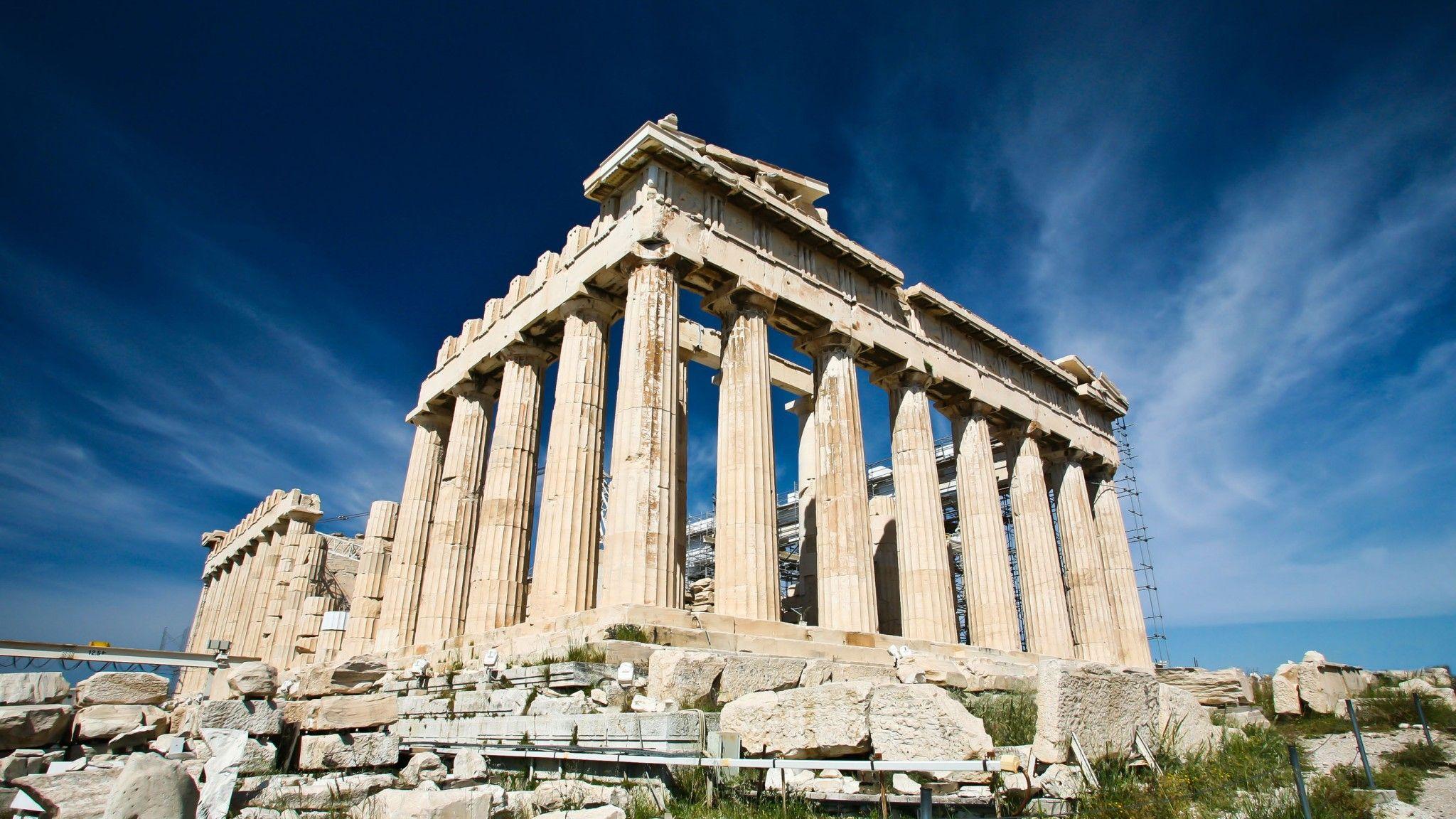 Athens Ruins On Acropolis HQ for PC桌布壁纸2048x1152 - 热门壁纸网