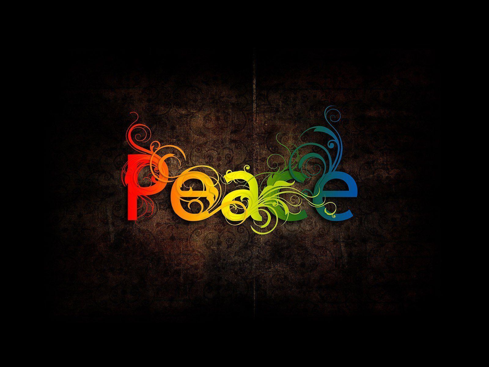 Wallpaper For > Colorful Peace Background For Computer