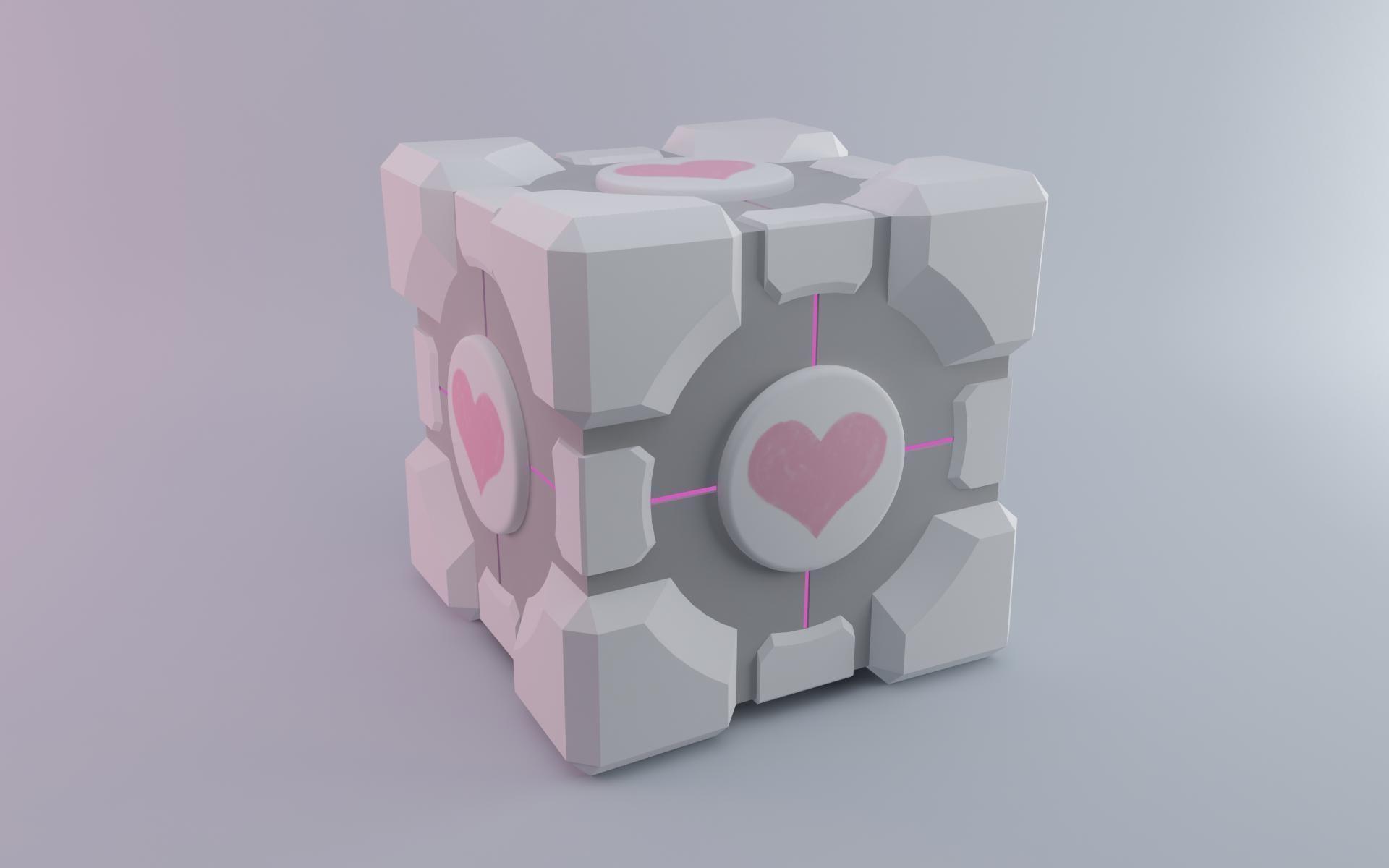 Roxen cube. Portal 2 Cube Companion. Portal 1 куб компаньон. Кубик компаньон портал 2. Кубик из Portal 2.