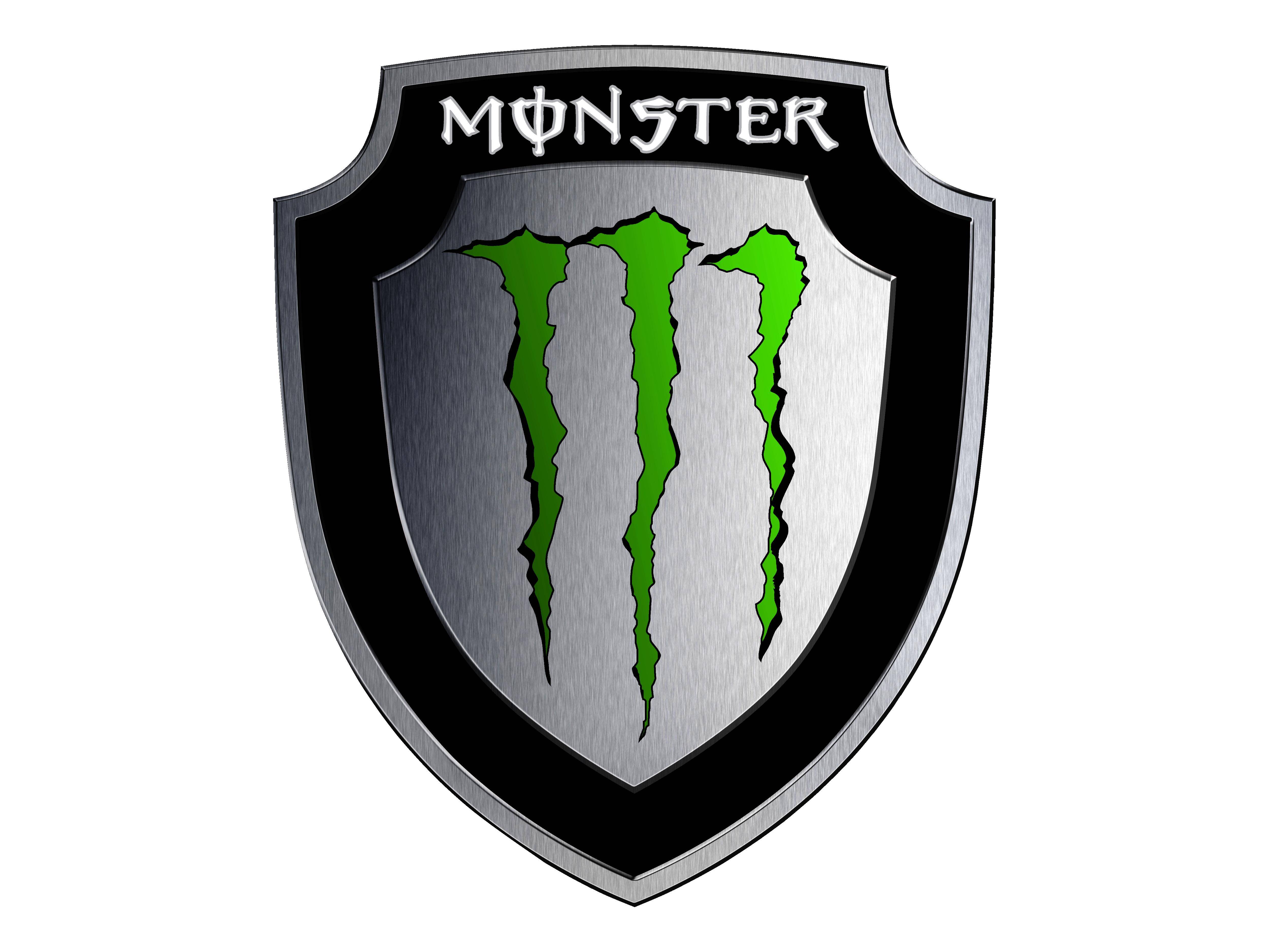 Purple Monster Logo Wallpaper
