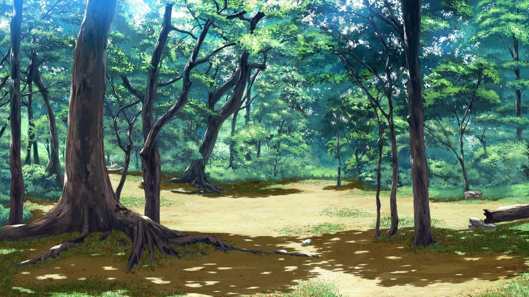 Pix For > Anime Forest Background