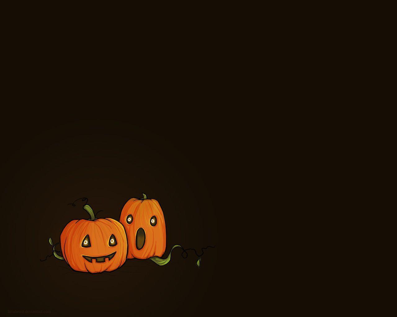 Wallpaper For > Cute Halloween Pumpkin Wallpaper