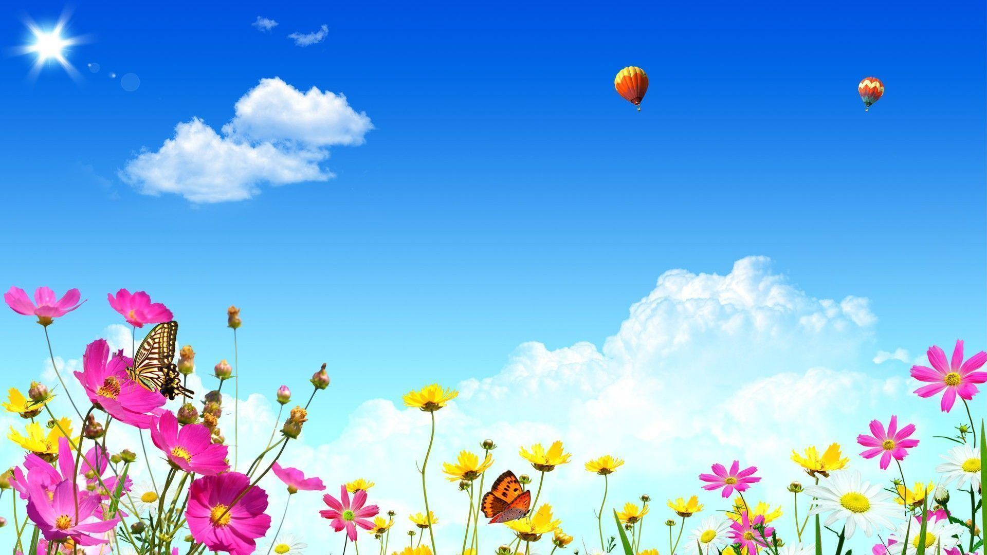 The sunny spring Windows 7 Theme and Wallpaper. Download Themes