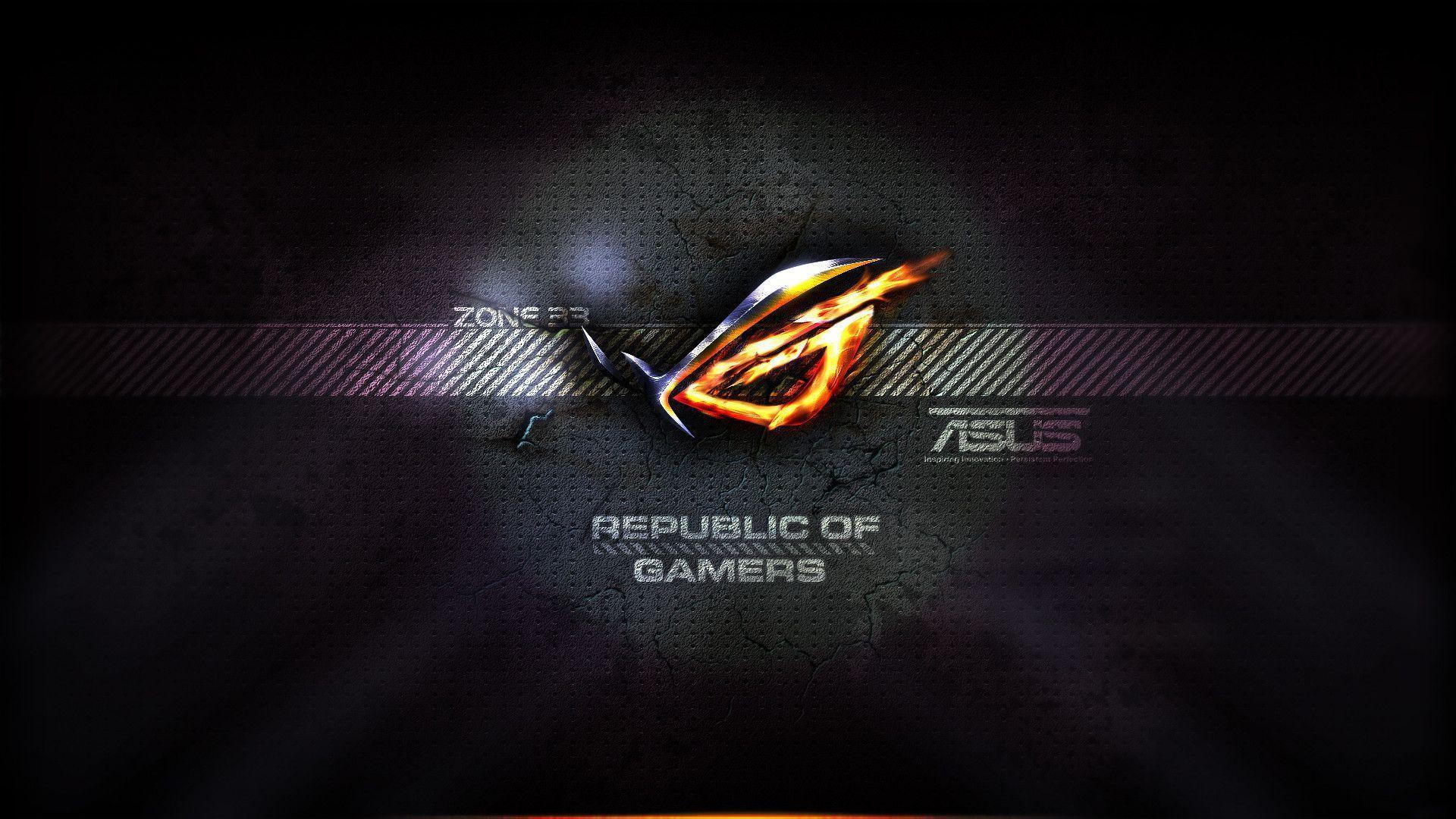 ROG Republic of Gamers Logo Cyberpunk HD 4K Wallpaper #3.3180