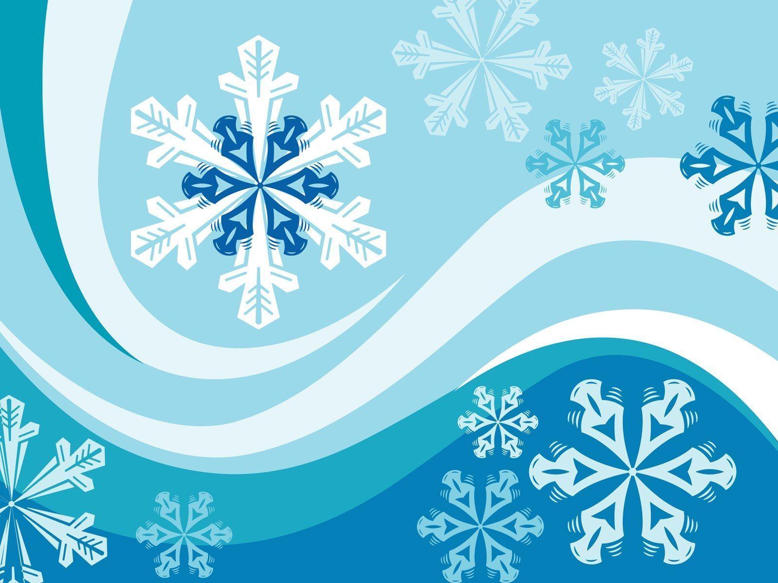HD Abstract Winter background snowflakes patterns