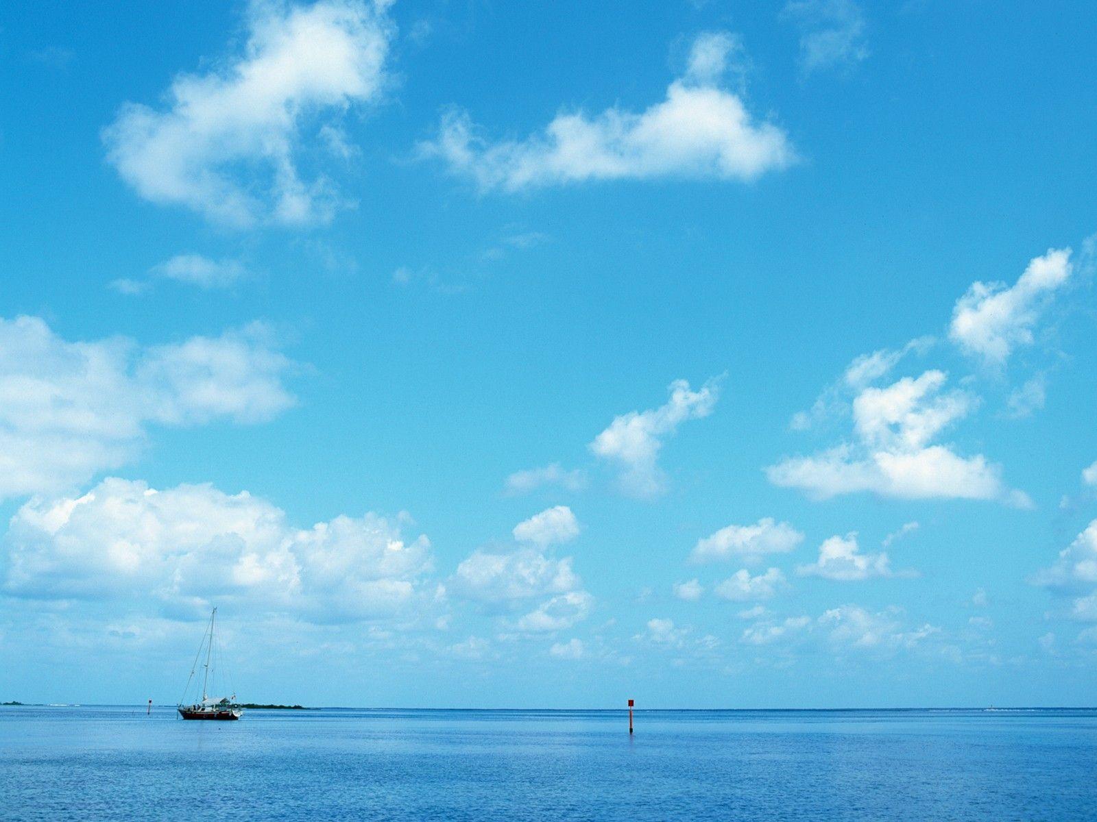 Hd 1600x1200 Sea And Clouds Desktop Wallpaper Background