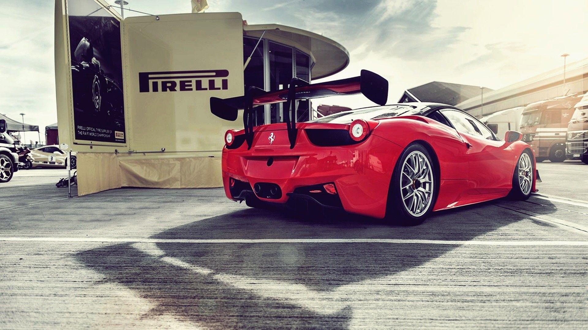 Red Ferrari 458 Italia Photography. TanukinoSippo