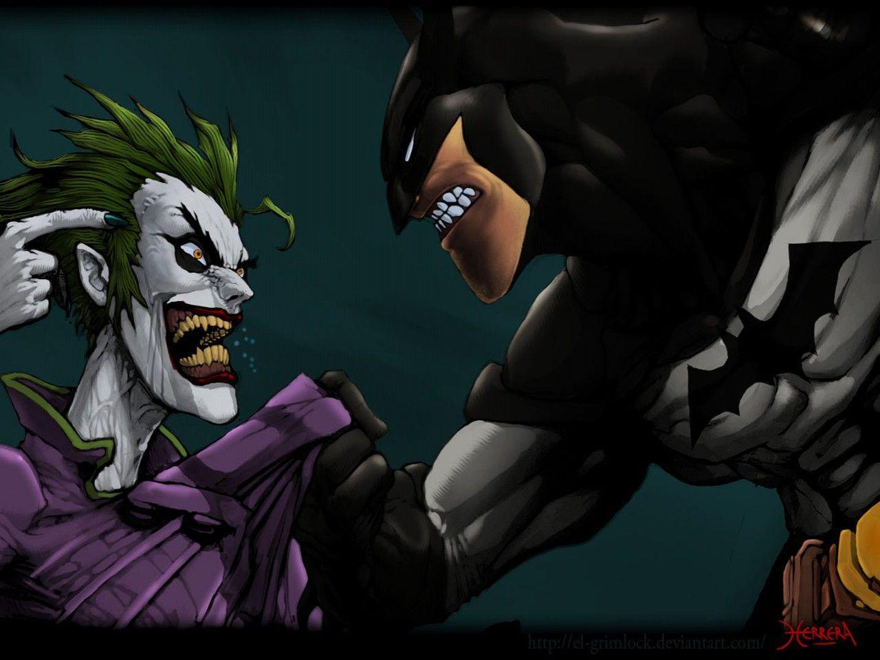 Wallpaper For > Batman Joker Comic Wallpaper