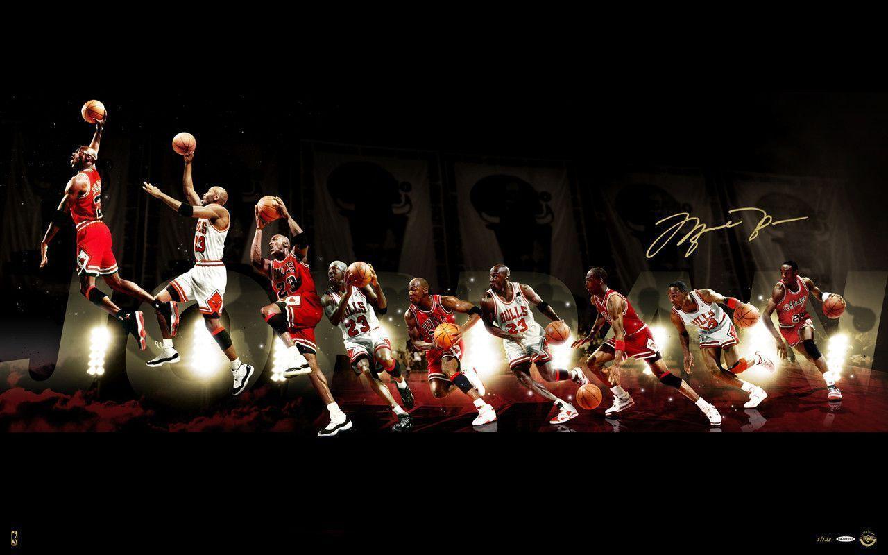 Chicago Bulls Michael Jordan Dunking