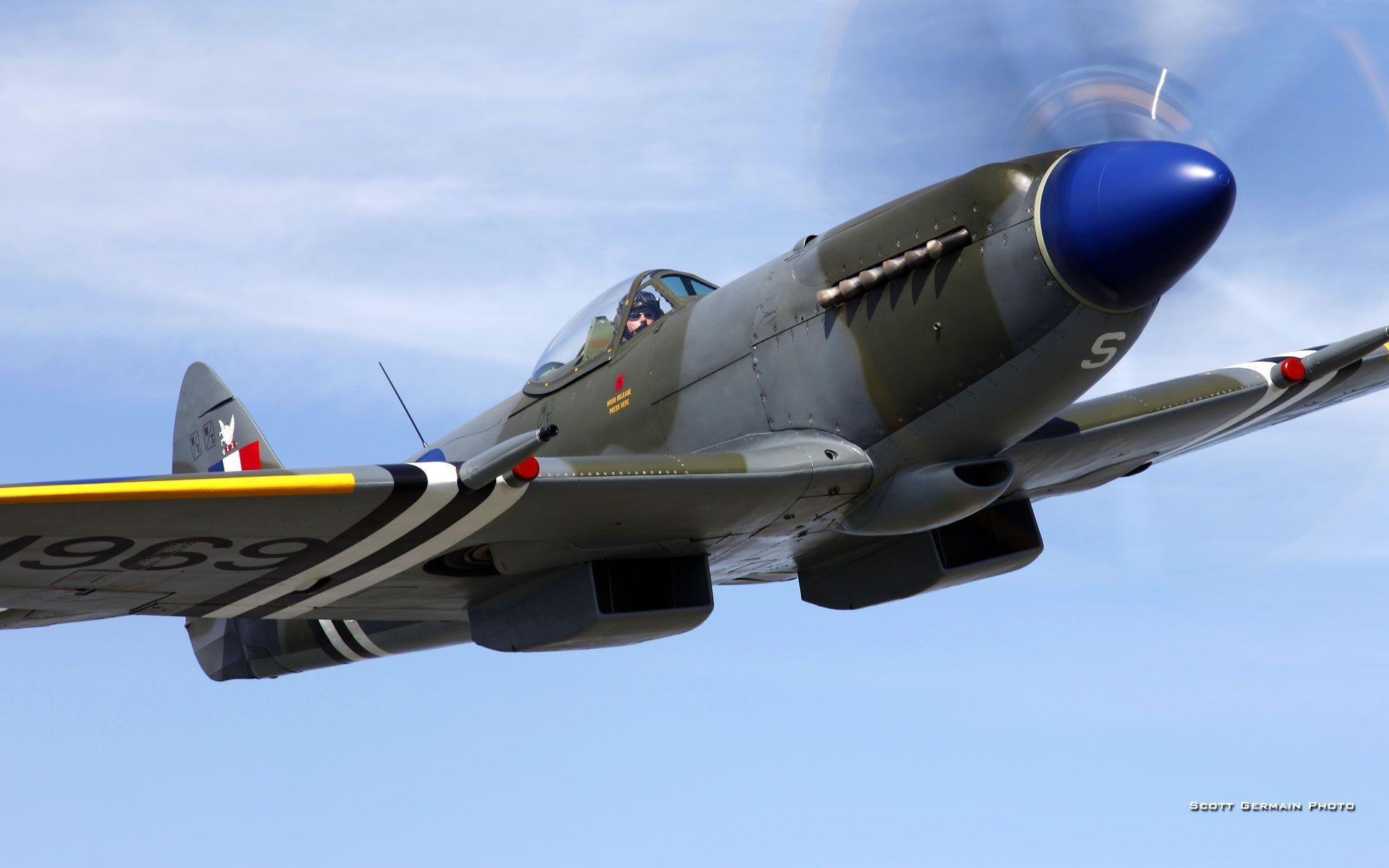 Pin Spitfire Aircraft HD Wallpaper With 1920x1080 Resolution