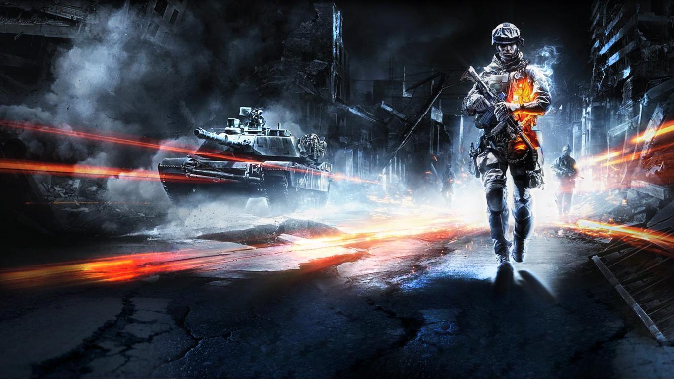 1080P Battlefield 3 wallpaper 1366x768 widescreen HD wallpaper