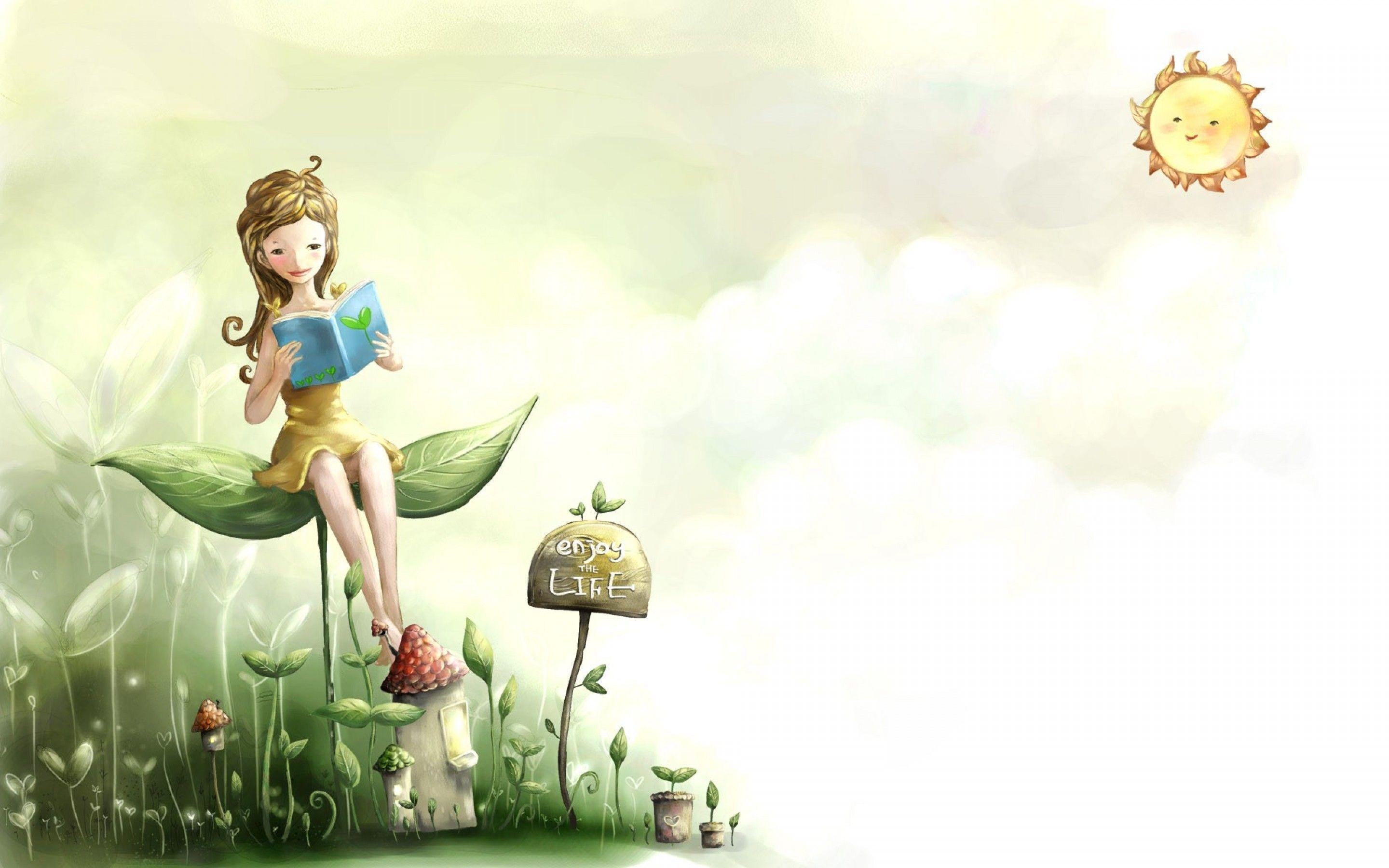 Cute Background Cartoon Image Alphacoders Wallpaper