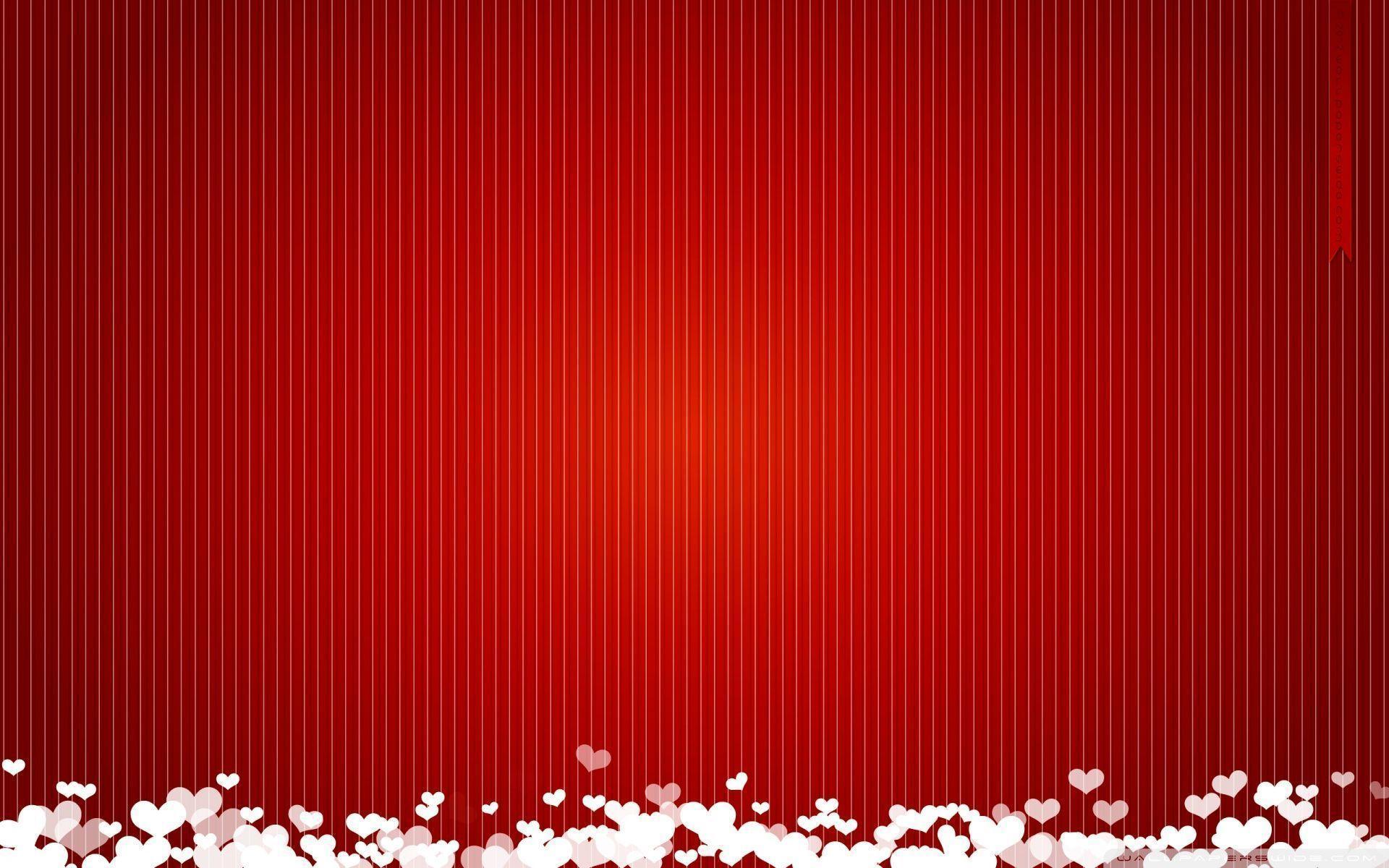 Love Valentine Red Background HD Wallpaper Wallpaper