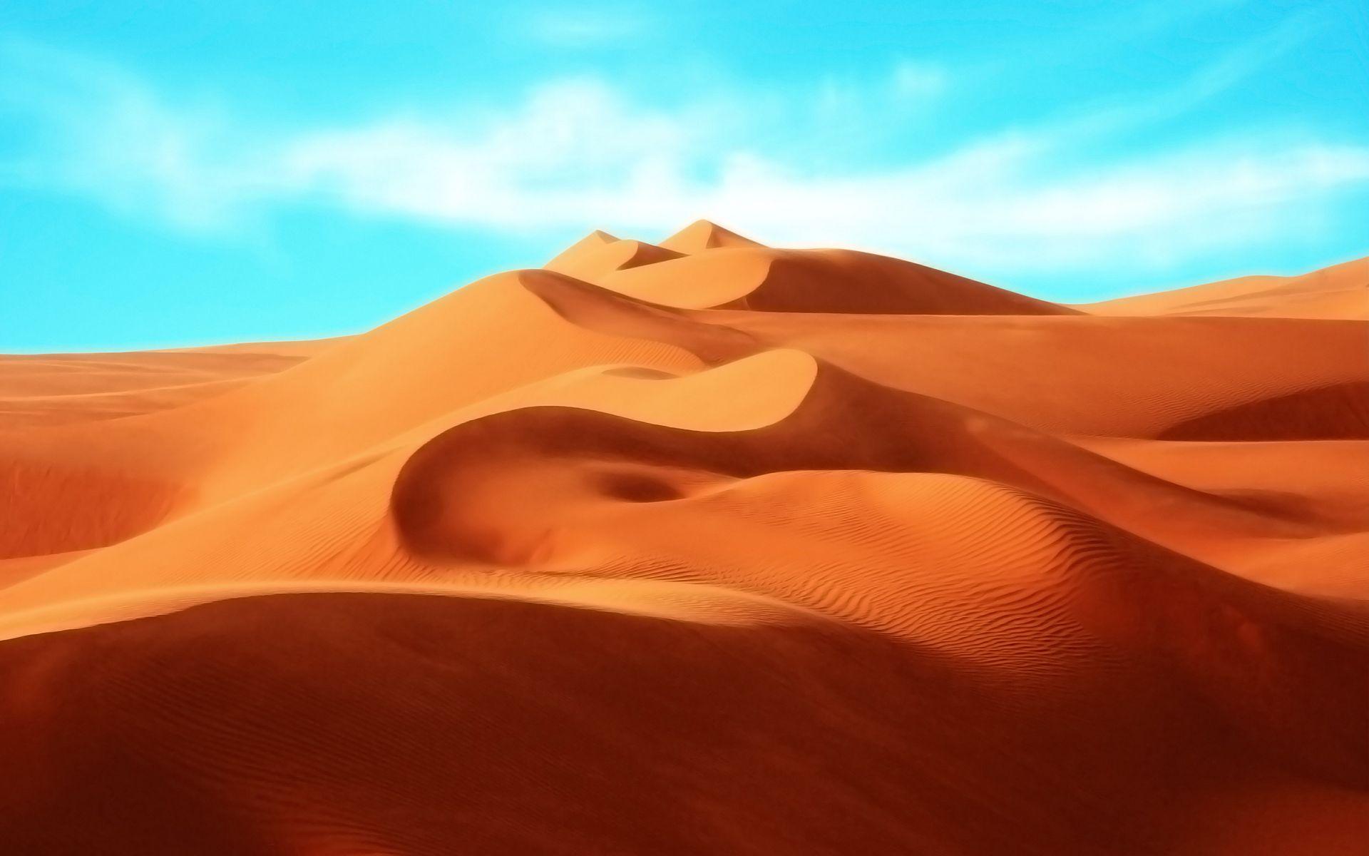 Animated Desert Background Wallpaper