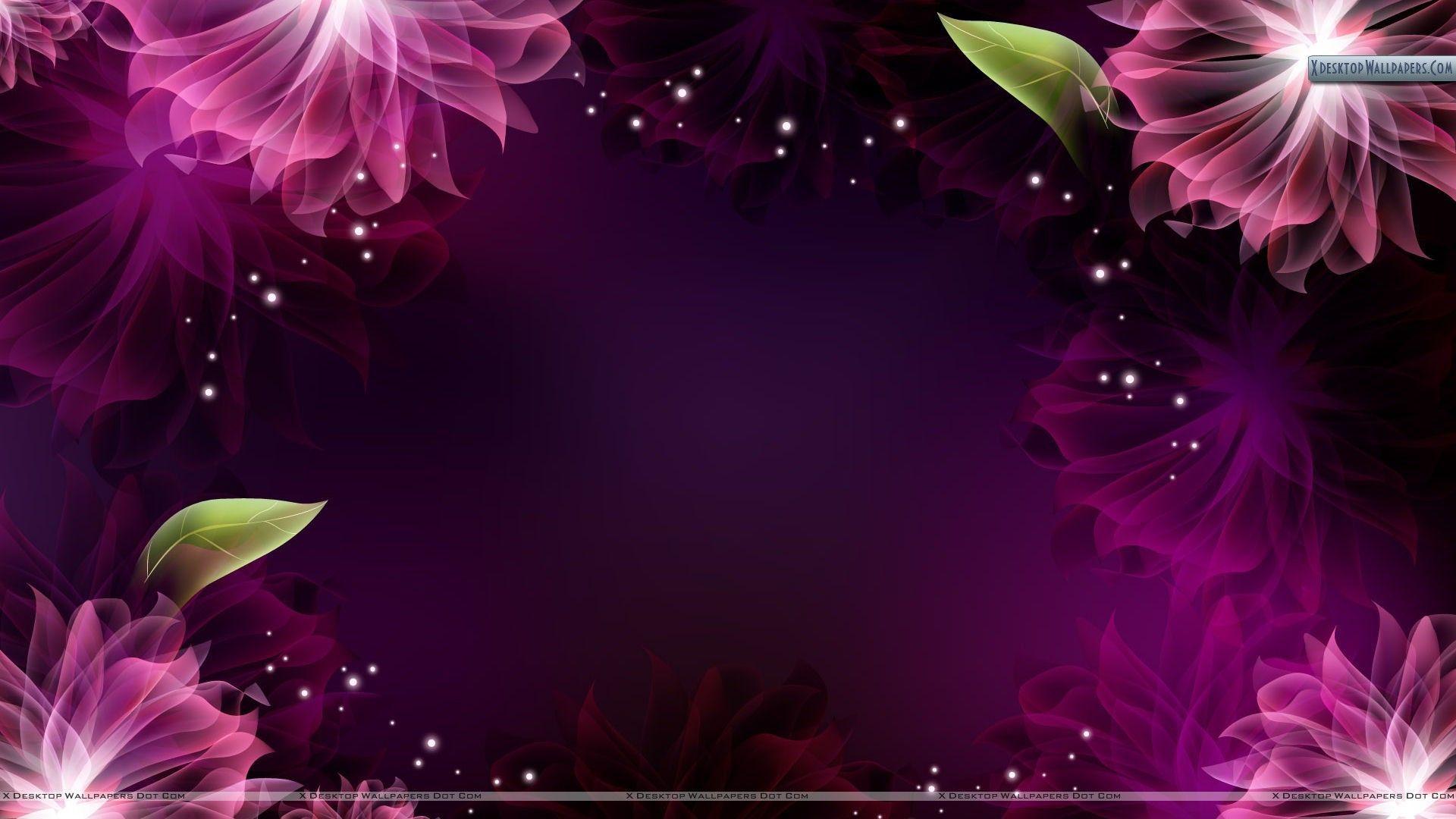 Abstract Flowers Background. True HD Picture