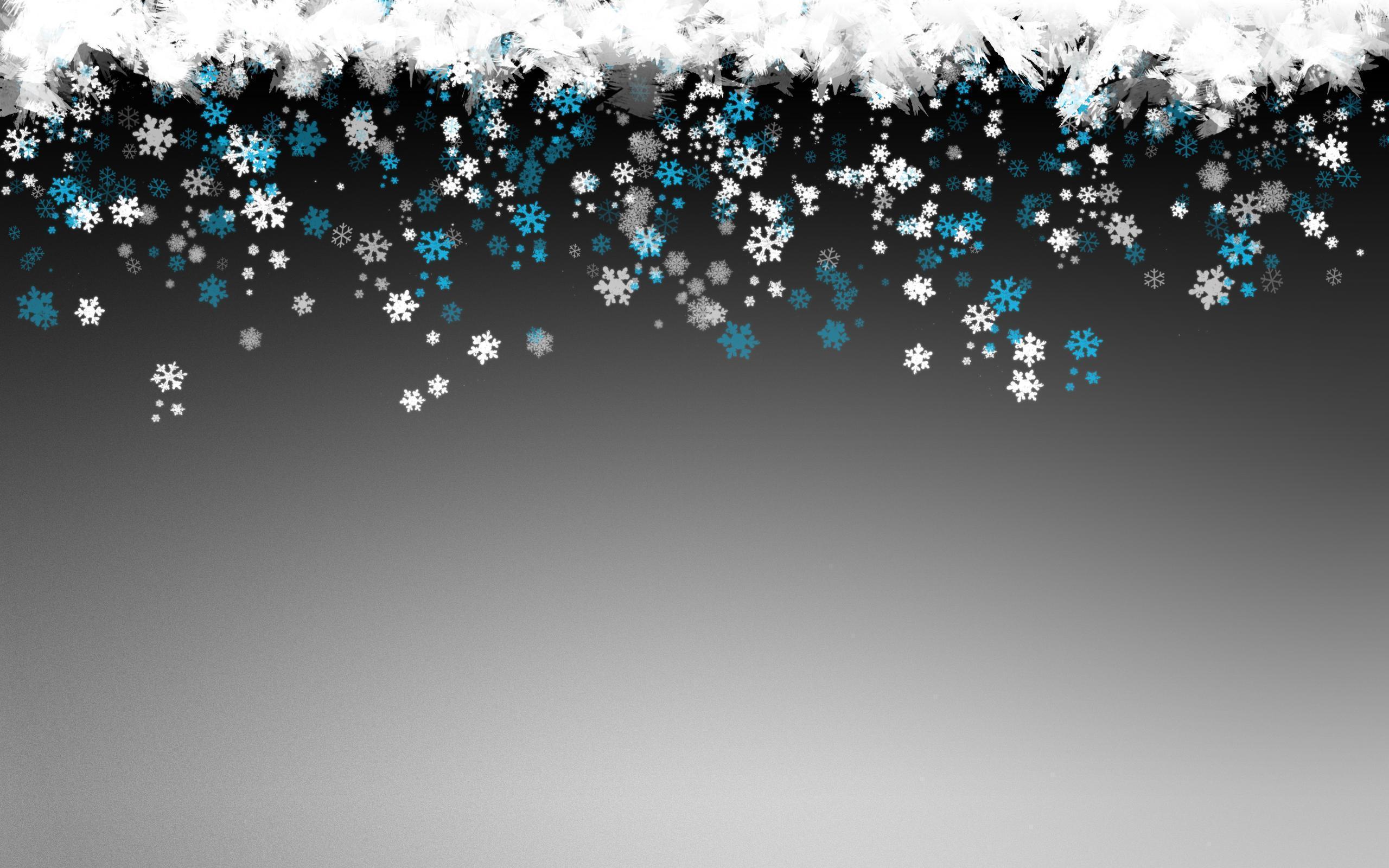 image For > Snowflakes Black Background Wallpaper