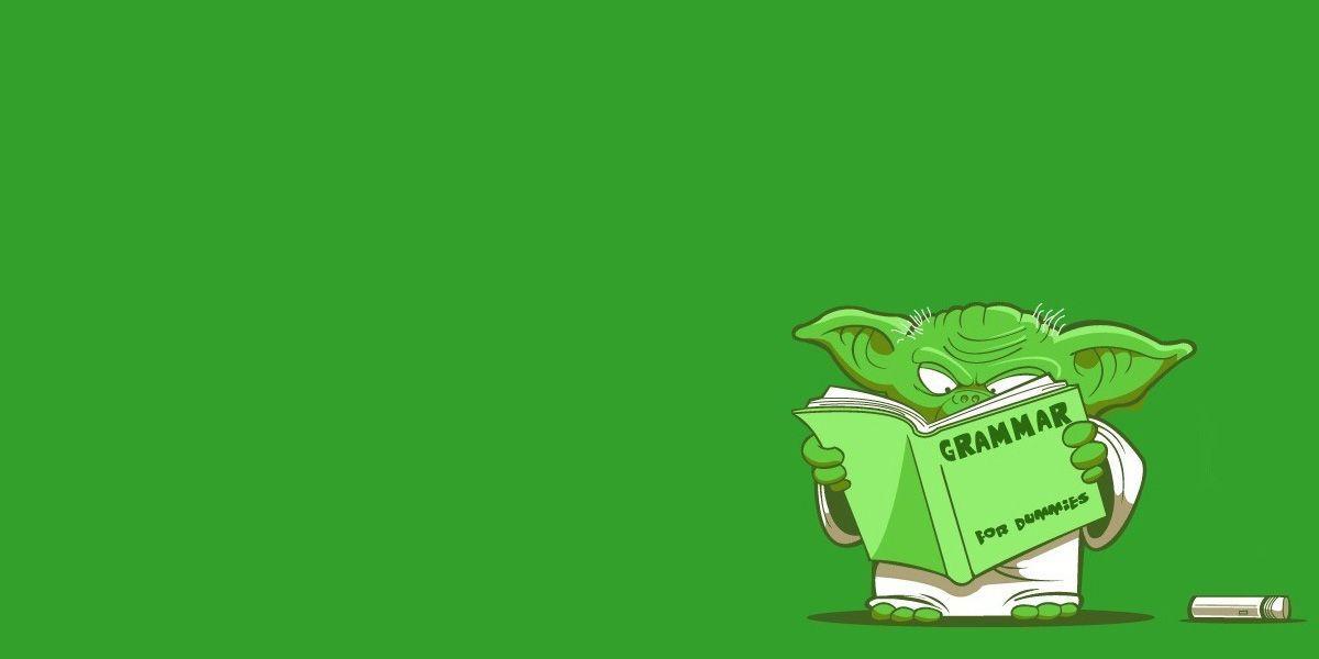 Grammar Yoda Twitter Cover & Twitter Background