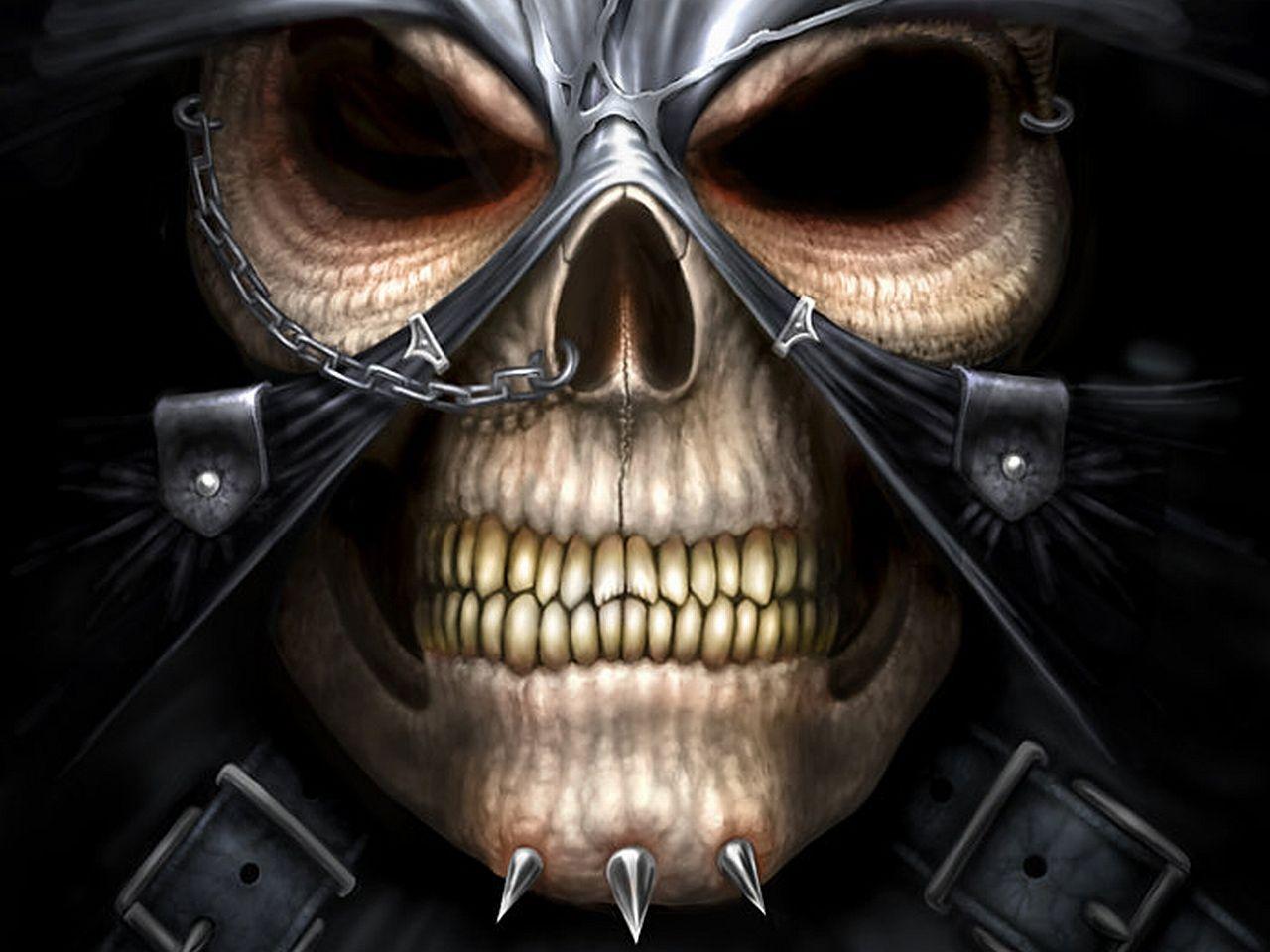 Art: Evil Skull Wallpaper, evil desktop wallpaper, resident evil