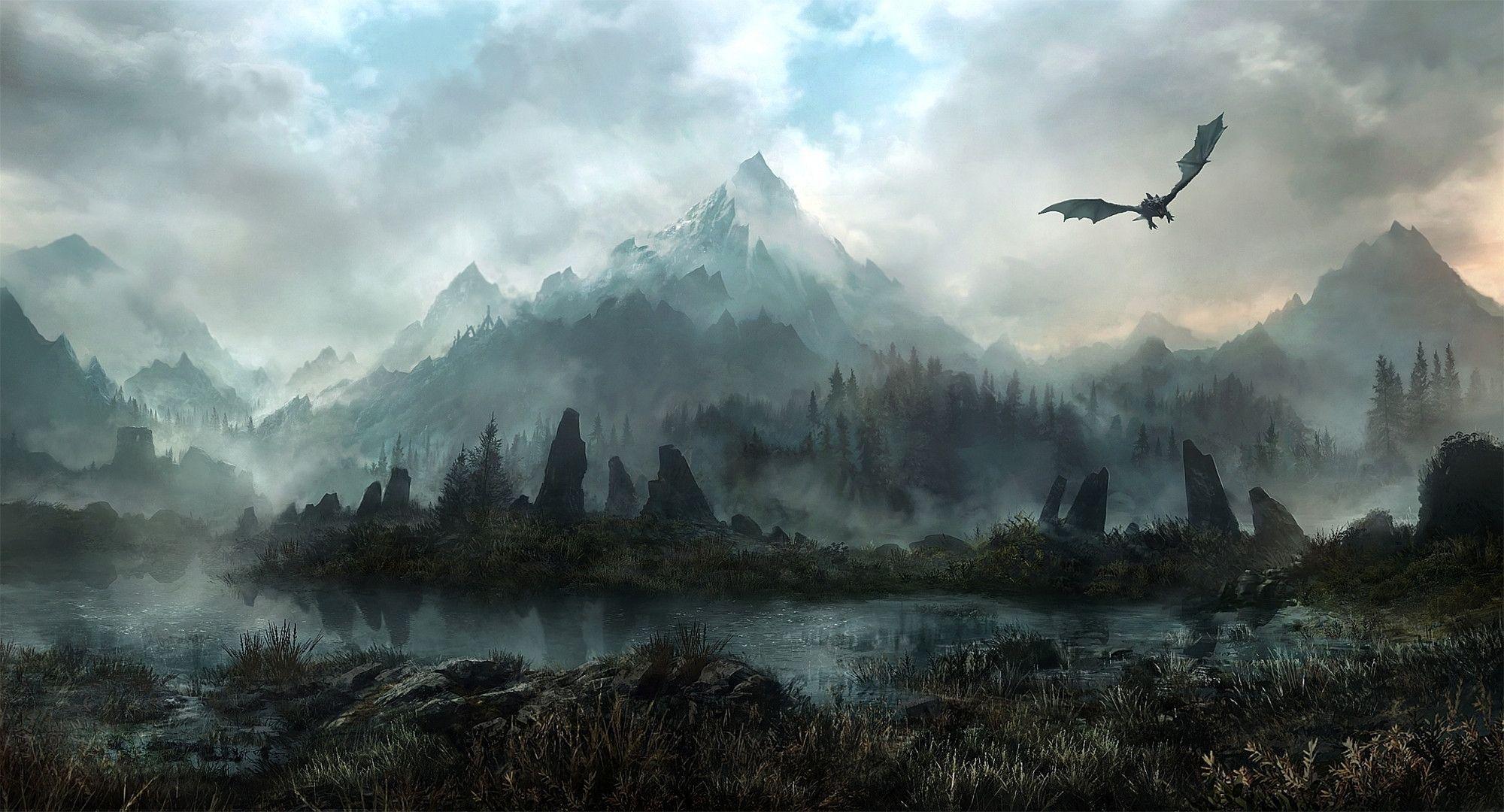 Wallpapers For > Skyrim Landscape Wallpapers