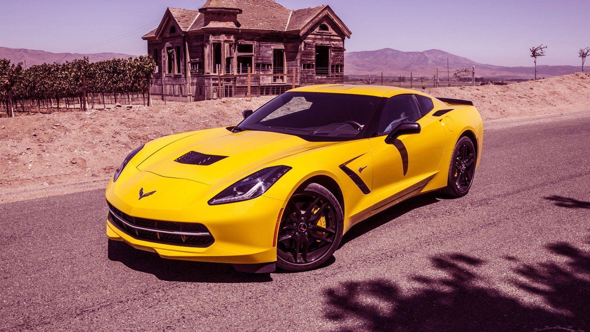 Chevrolet Corvette Stingray White Image Wallpaper