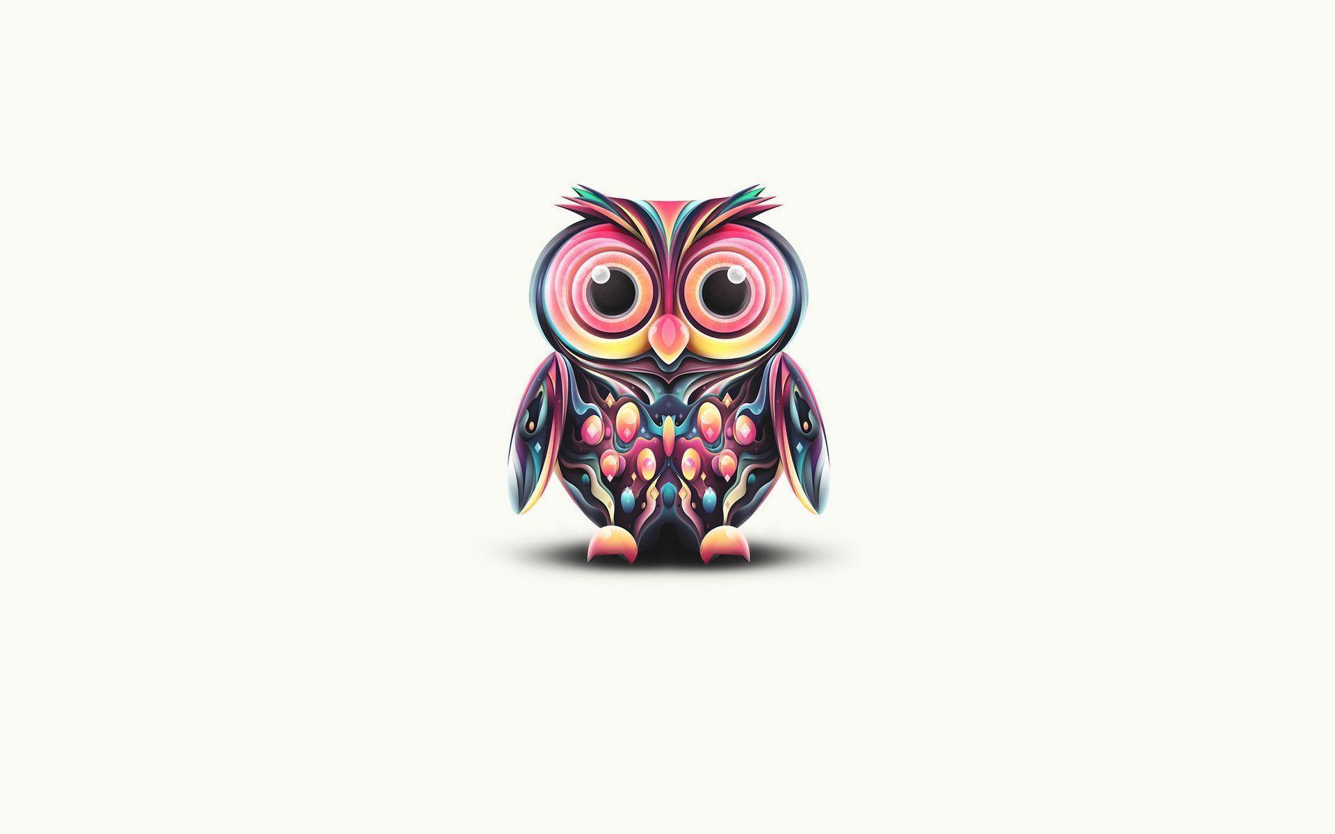 Owl Illustration Wallpaper