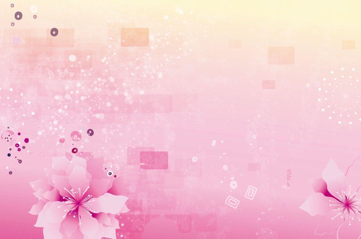 Abstract Pink Flowers Background. Free Vector Graphics. All Free