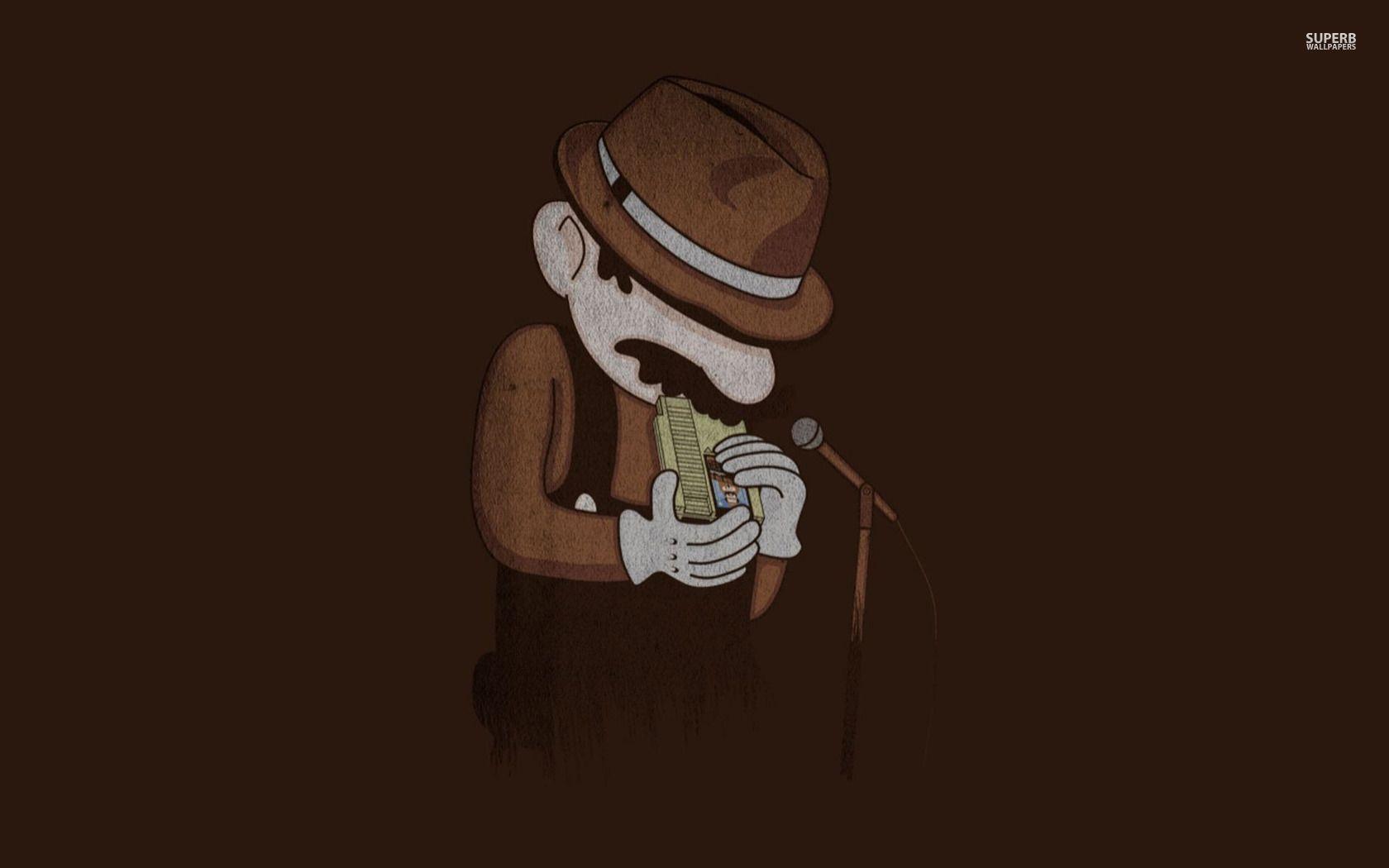 Mario playing blues wallpaper wallpaper - #