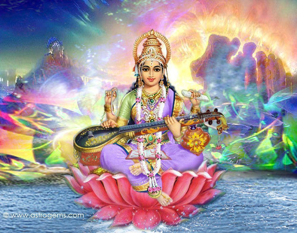 Free Halloween Wallpaper blog: Hindu Goddess Sarasvati