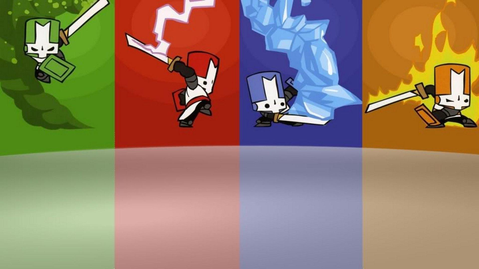 Download Castle Crashers Characters In Colors Wallpaper