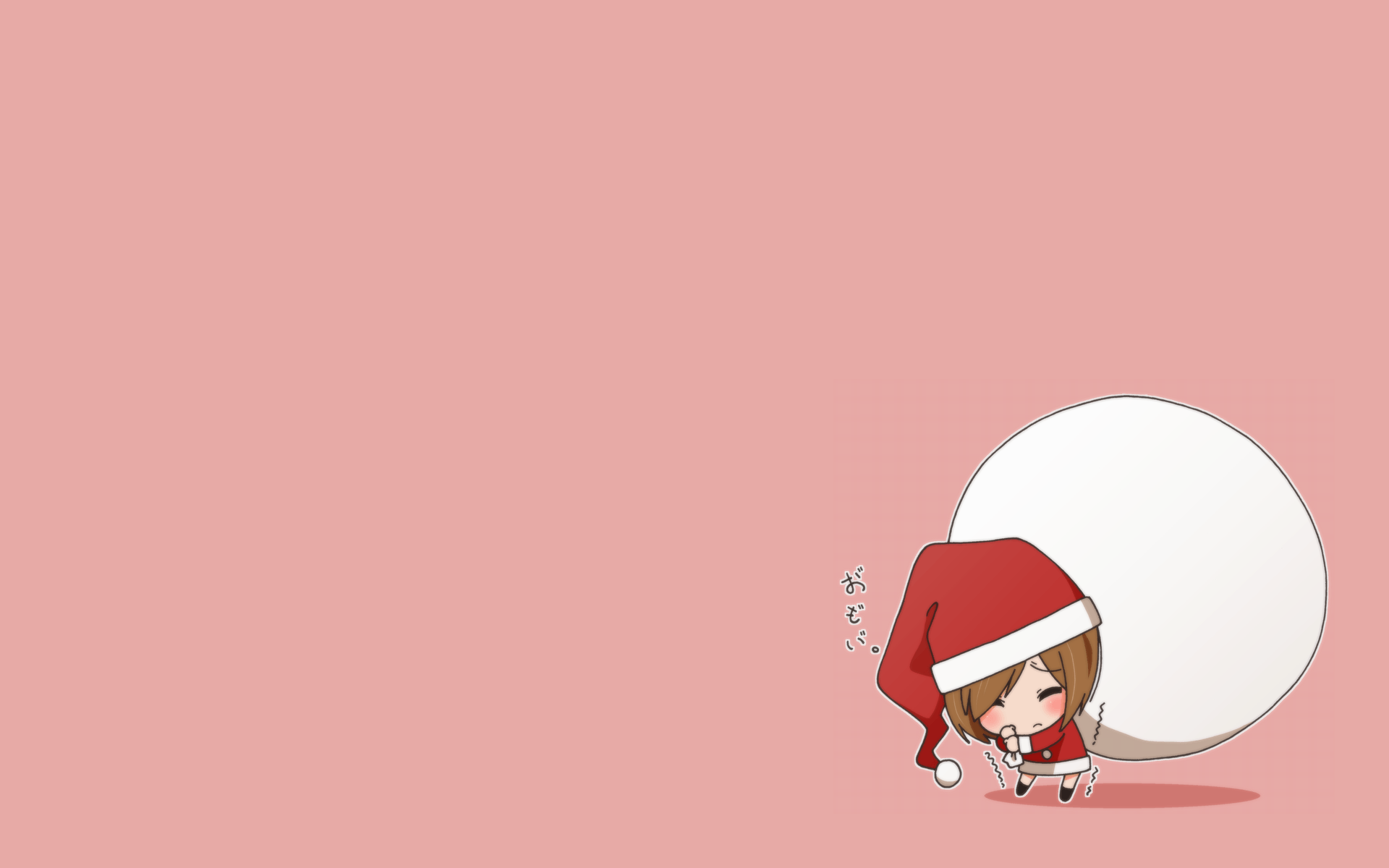 Cute Chibi Christmas Wallpaper