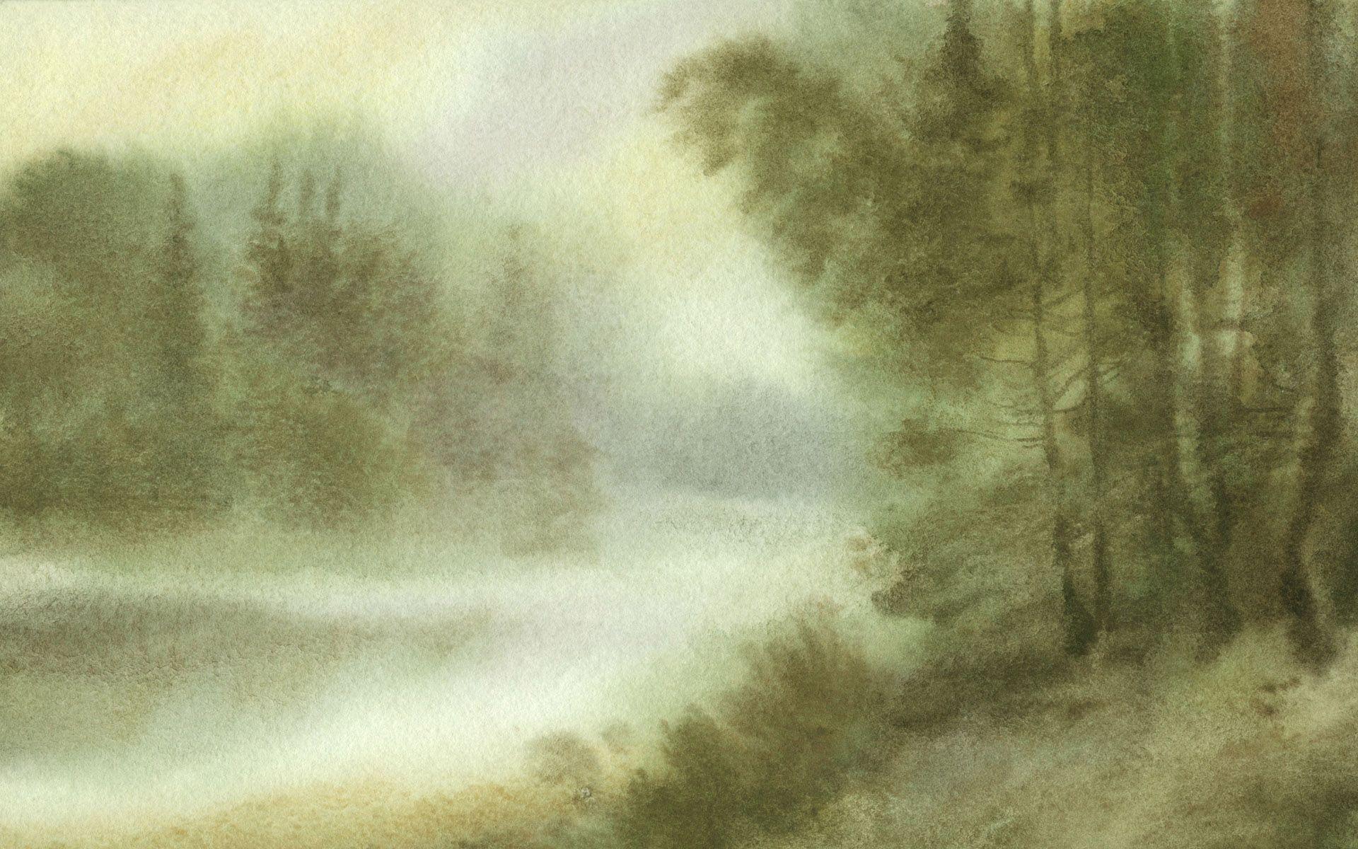 HD Chinese Lscape Painting In Watercolor Wallpaper. Download Free