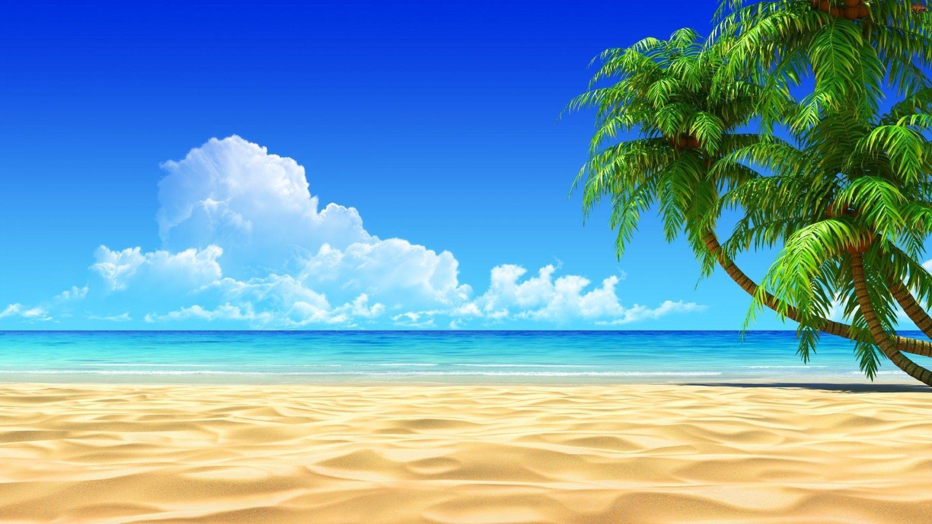 image For > Computer Background Beach