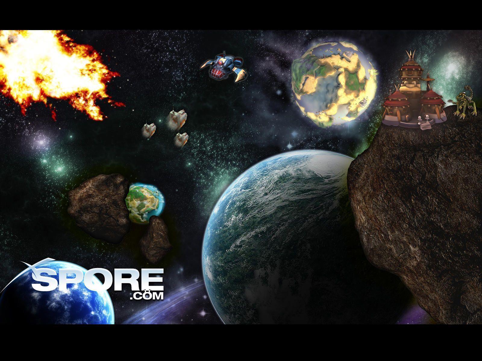Spore Planets Wallpaper, Spore Planets Myspace Background, Spore