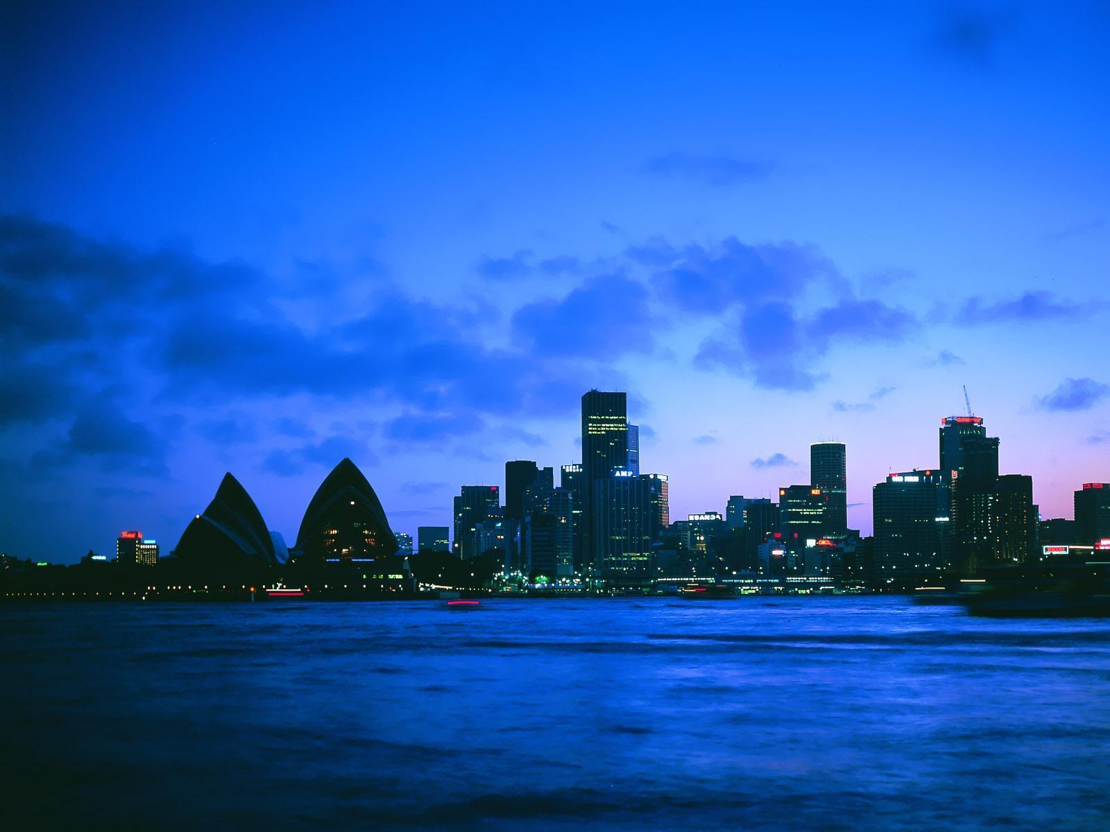 Sidney by night wallpaper and image, picture, photo